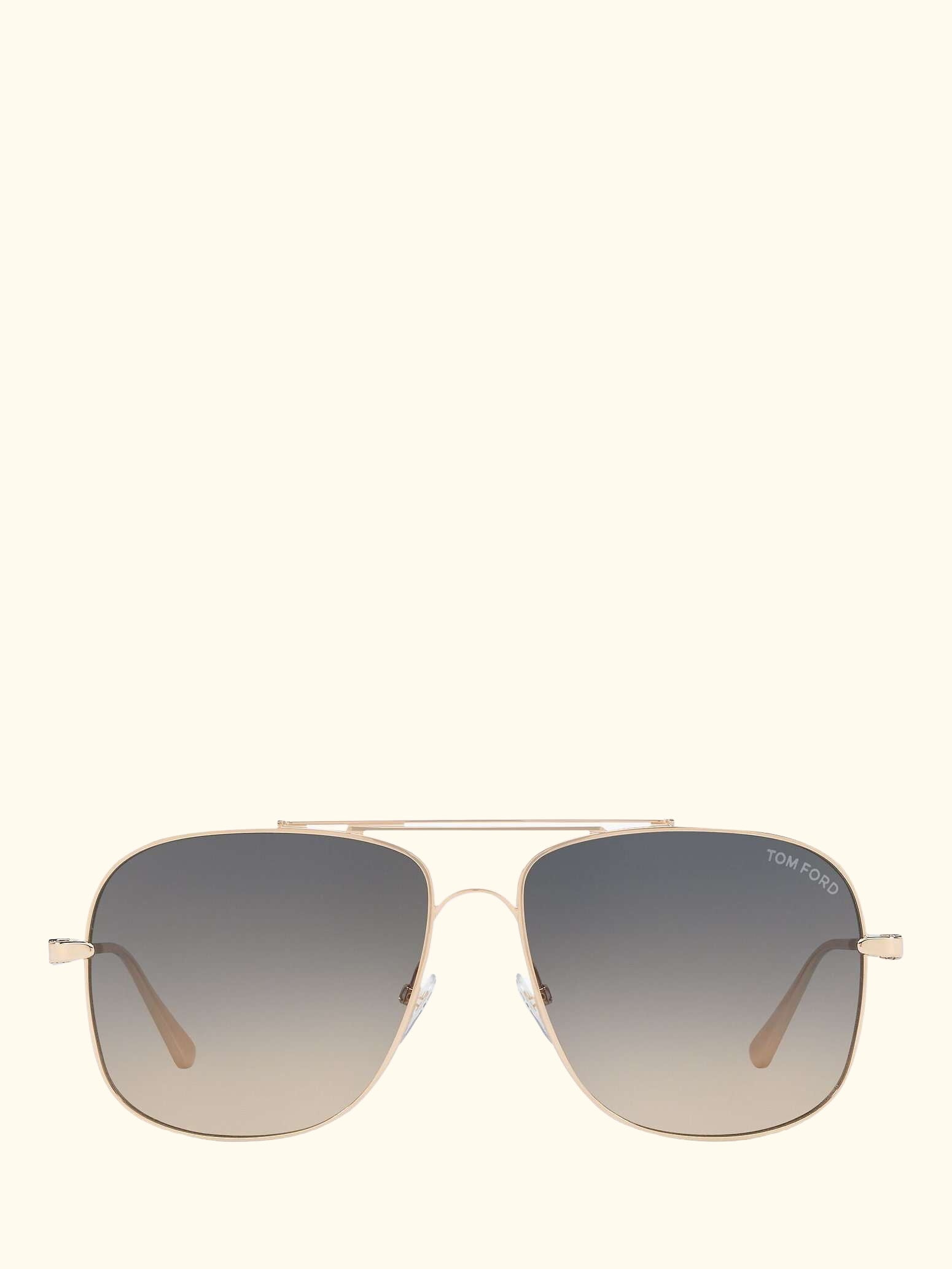 FT0669 Men's Square Sunglasses, Rose Gold/Grey Gradient