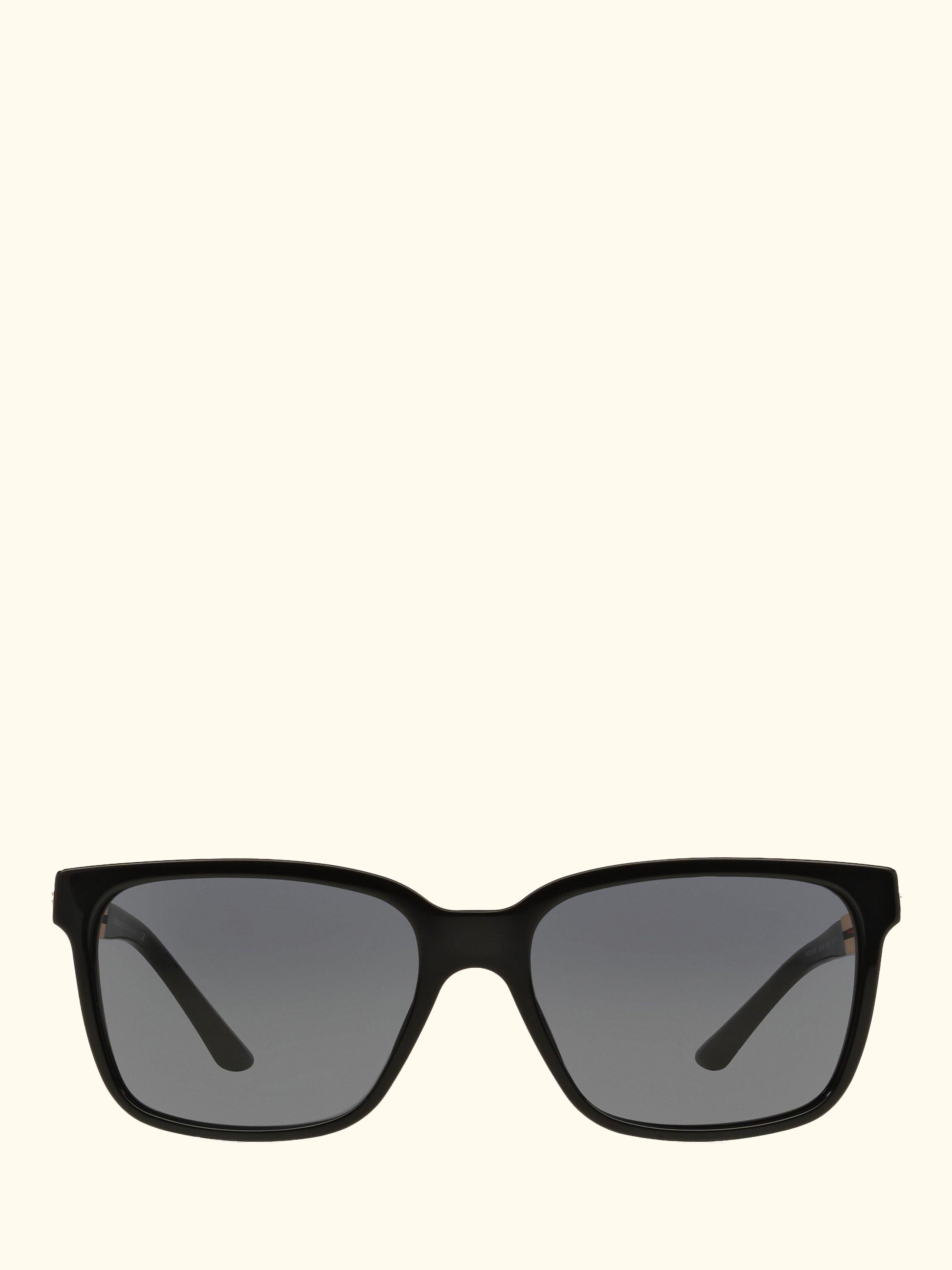 VE4307 Men's Square Sunglasses, Black/Grey