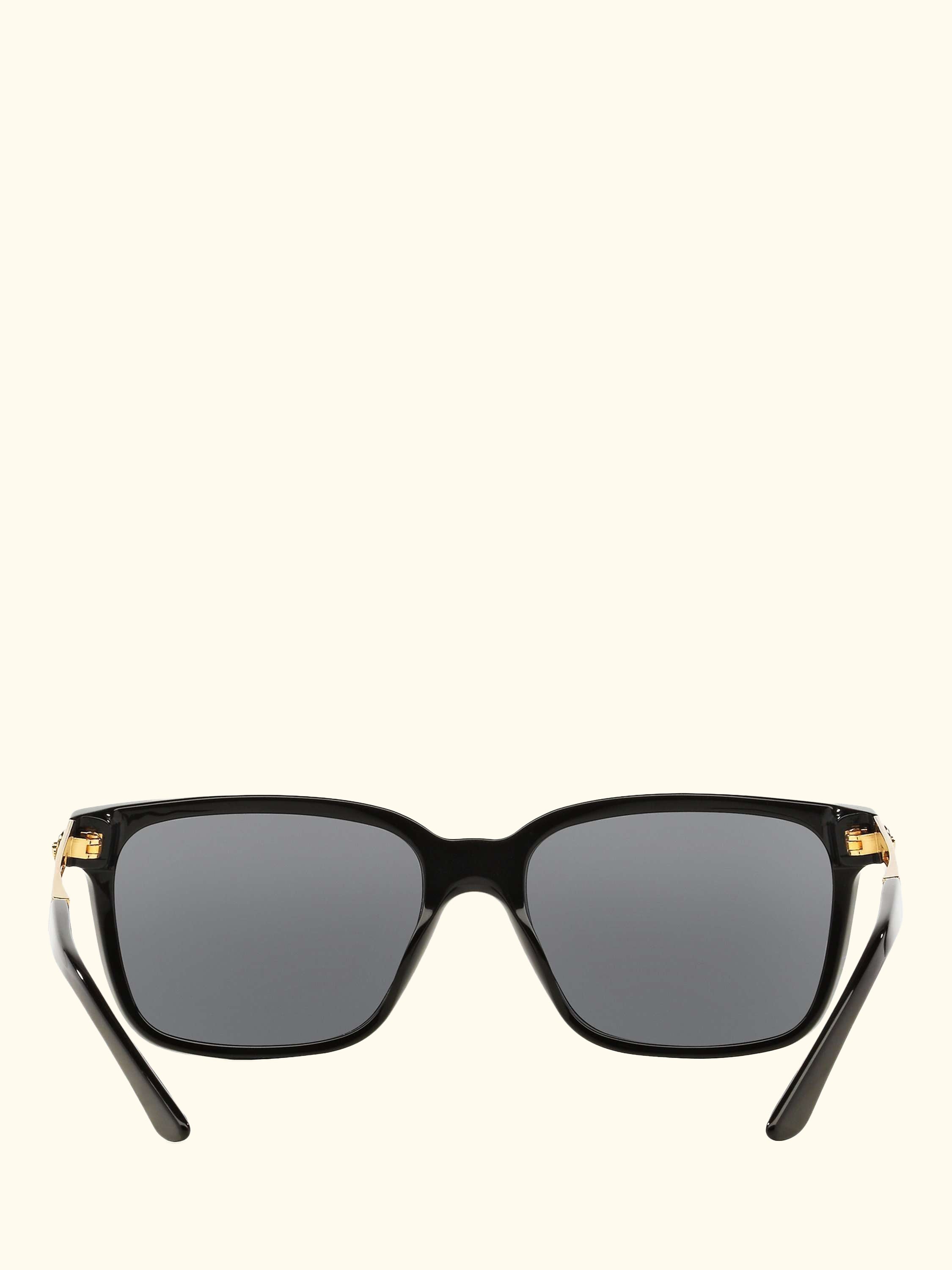 VE4307 Men's Square Sunglasses, Black/Grey