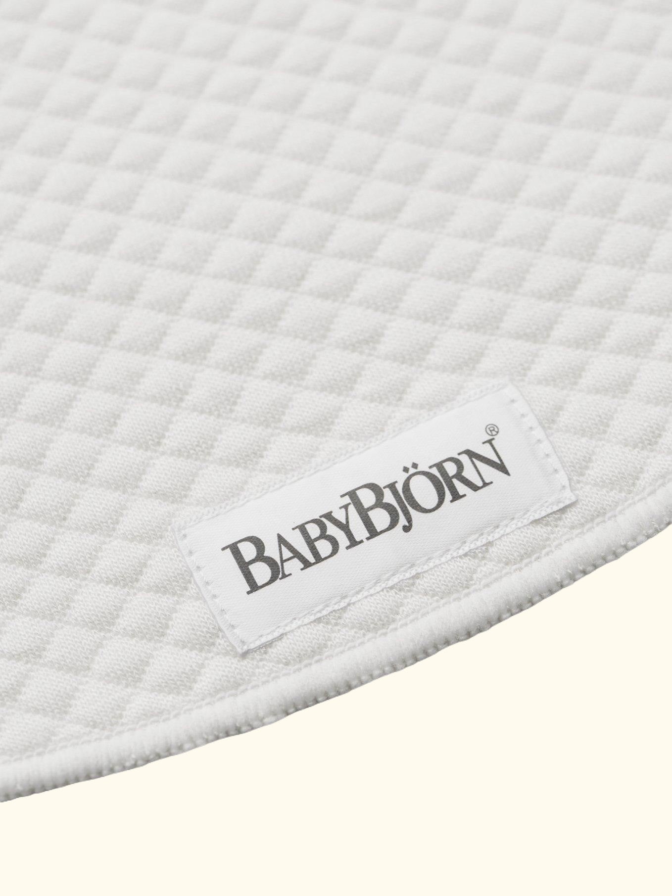 Mini Teething Bibs for Baby Carriers, 2 Pack, White