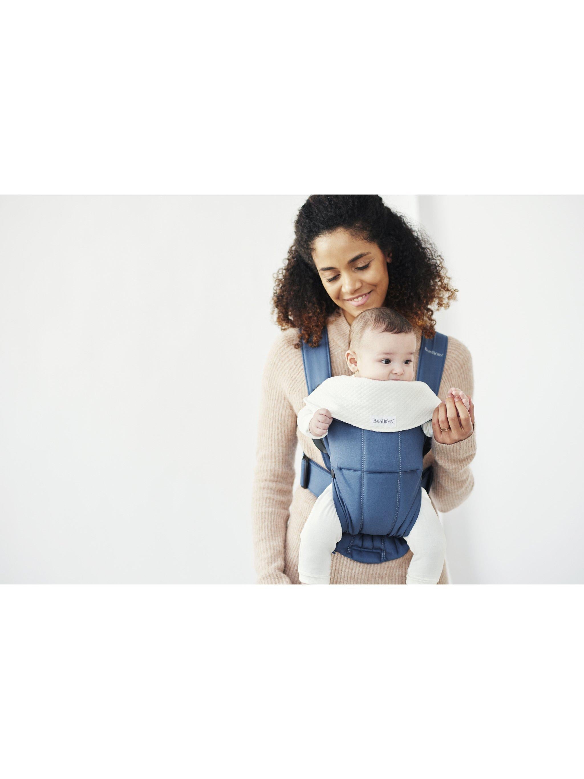 Mini Teething Bibs for Baby Carriers, 2 Pack, White