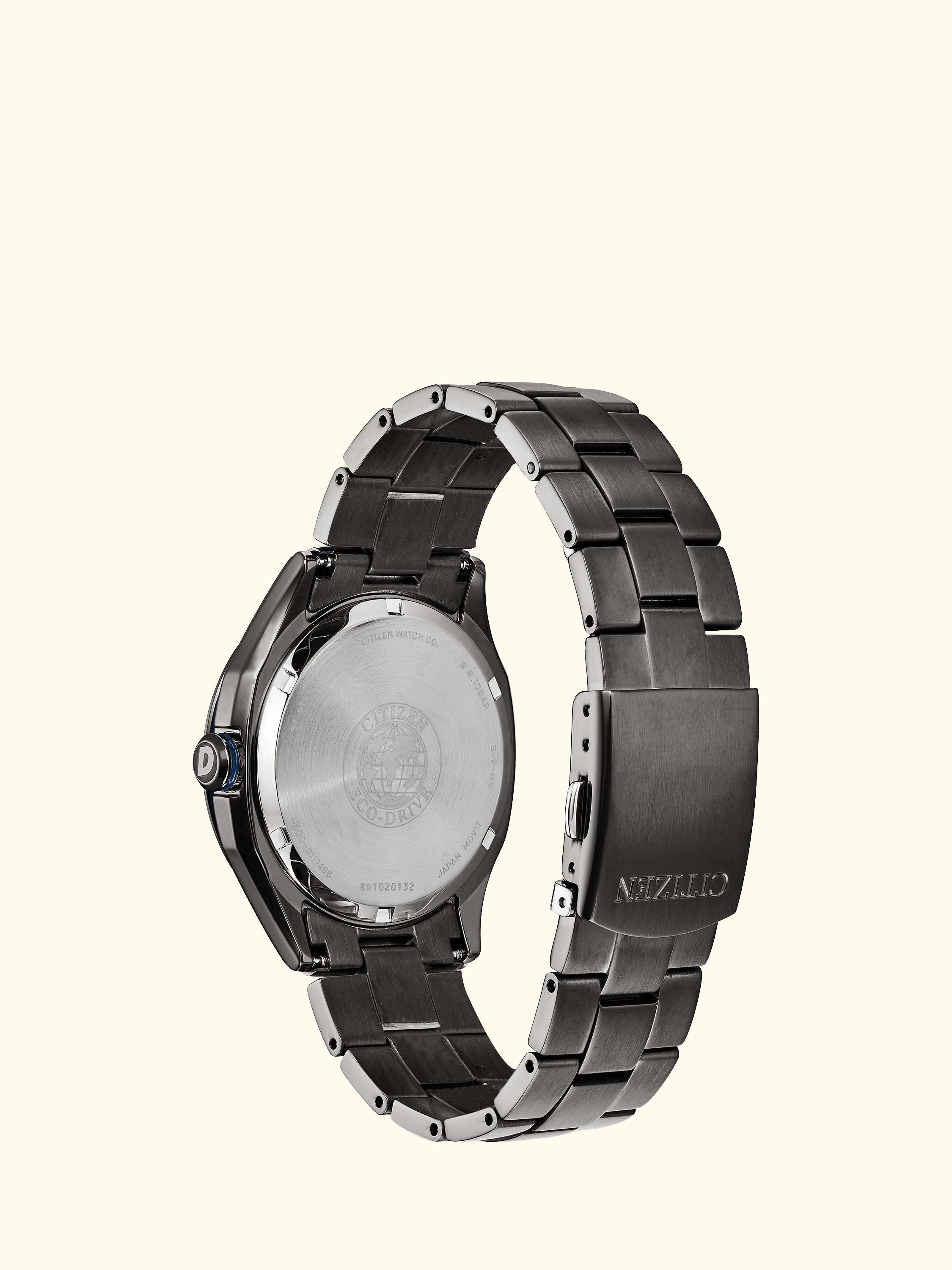 AW1147-52L Men's Sport Date Bracelet Strap Watch, Gunmetal/Blue