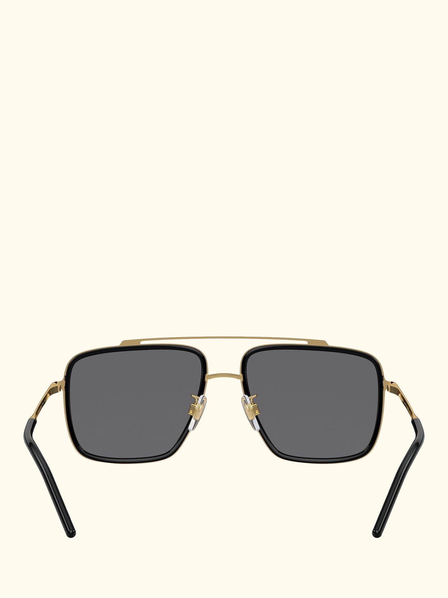 DG2220 Men's Polarised Square Sunglasses, Gold/Black