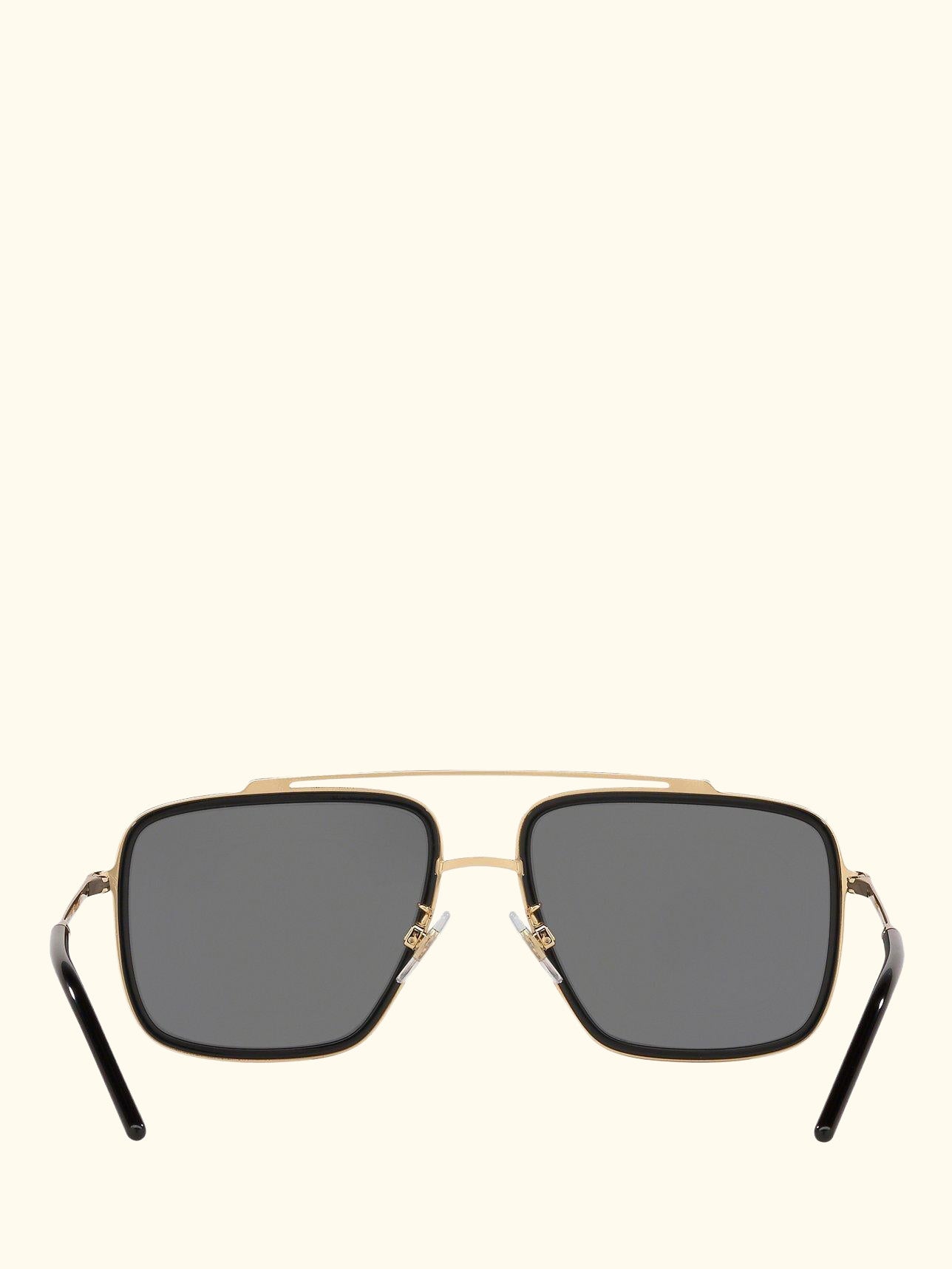 DG2220 Men's Polarised Square Sunglasses, Gold/Black