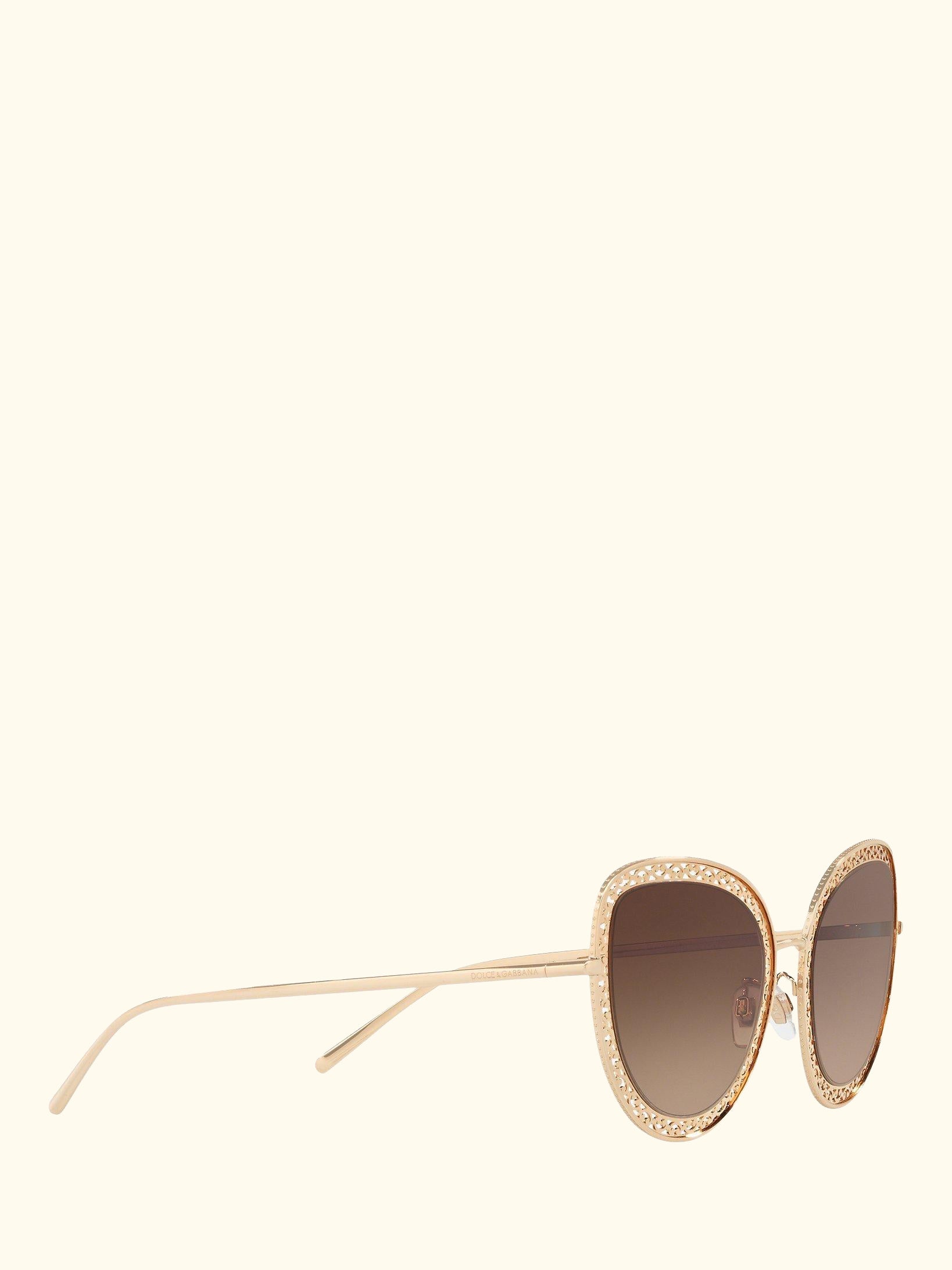 DG2226 Women's Cat's Eye Sunglasses, Gold/Brown Gradient
