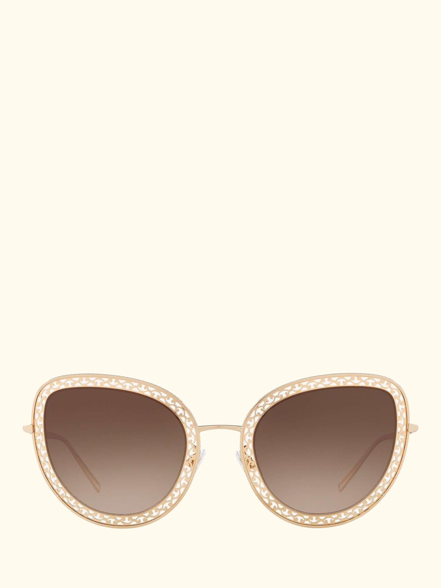 DG2226 Women's Cat's Eye Sunglasses, Gold/Brown Gradient