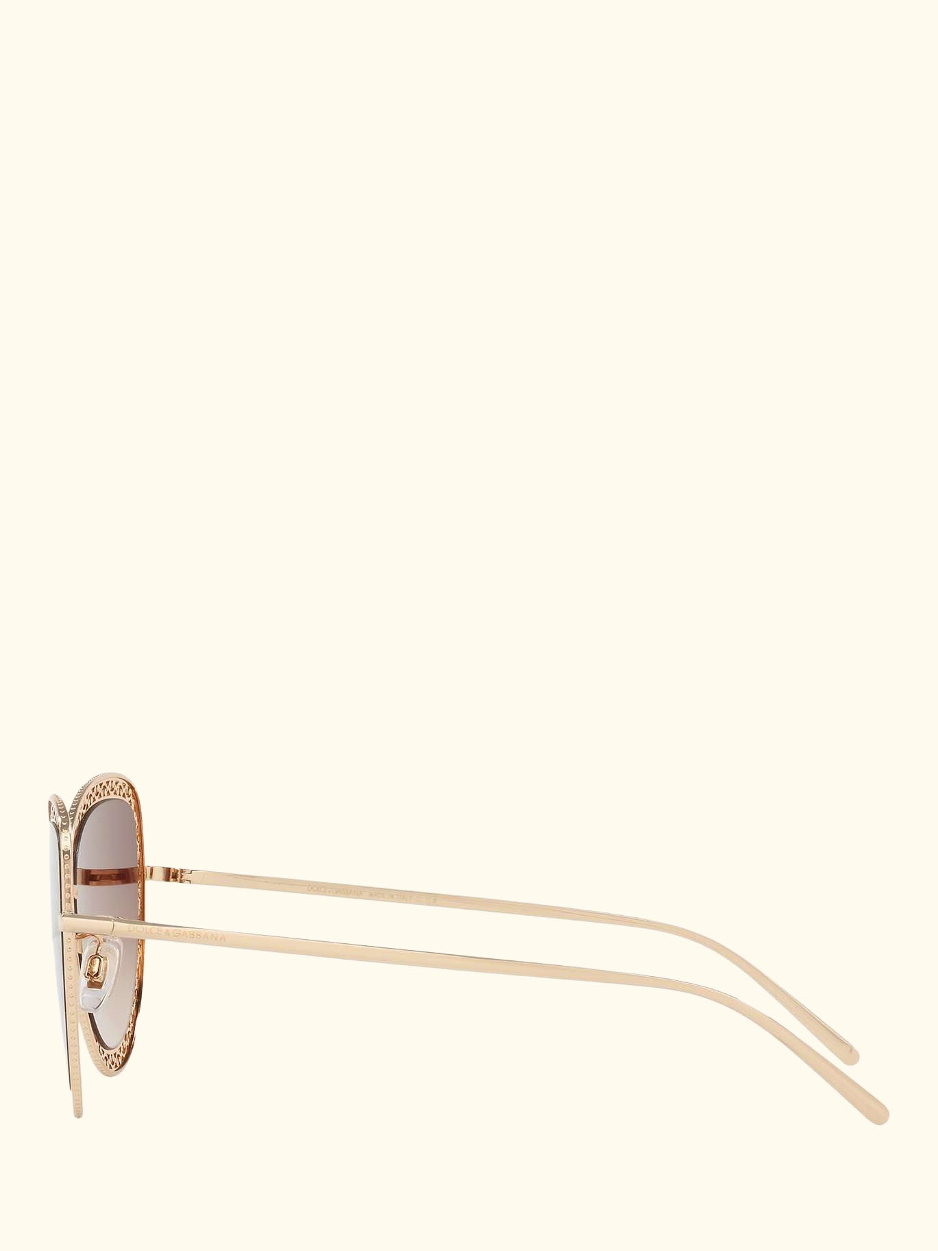 DG2226 Women's Cat's Eye Sunglasses, Gold/Brown Gradient