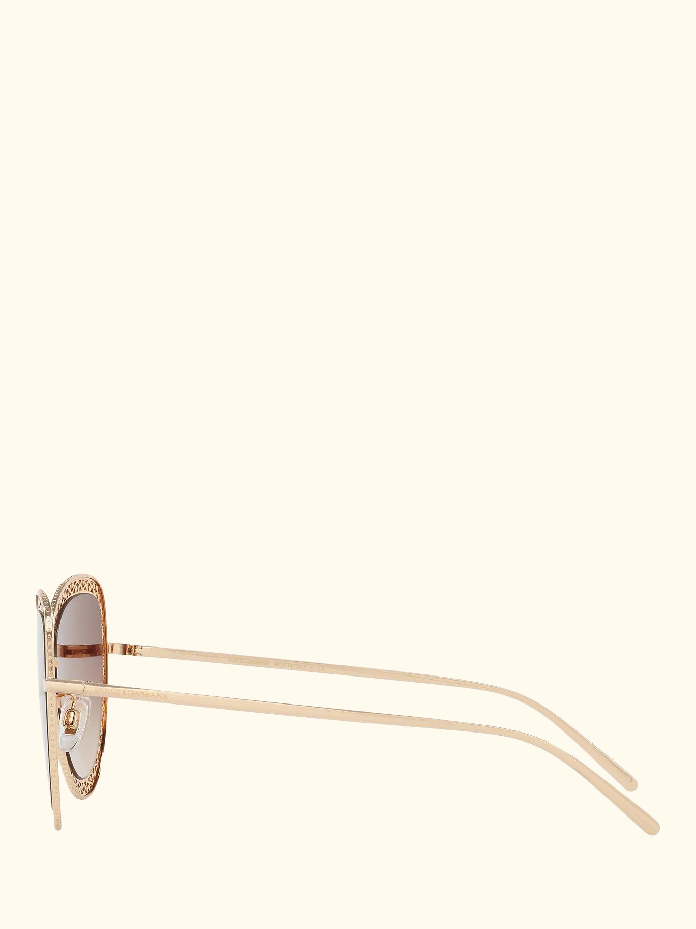 DG2226 Women's Cat's Eye Sunglasses, Gold/Brown Gradient