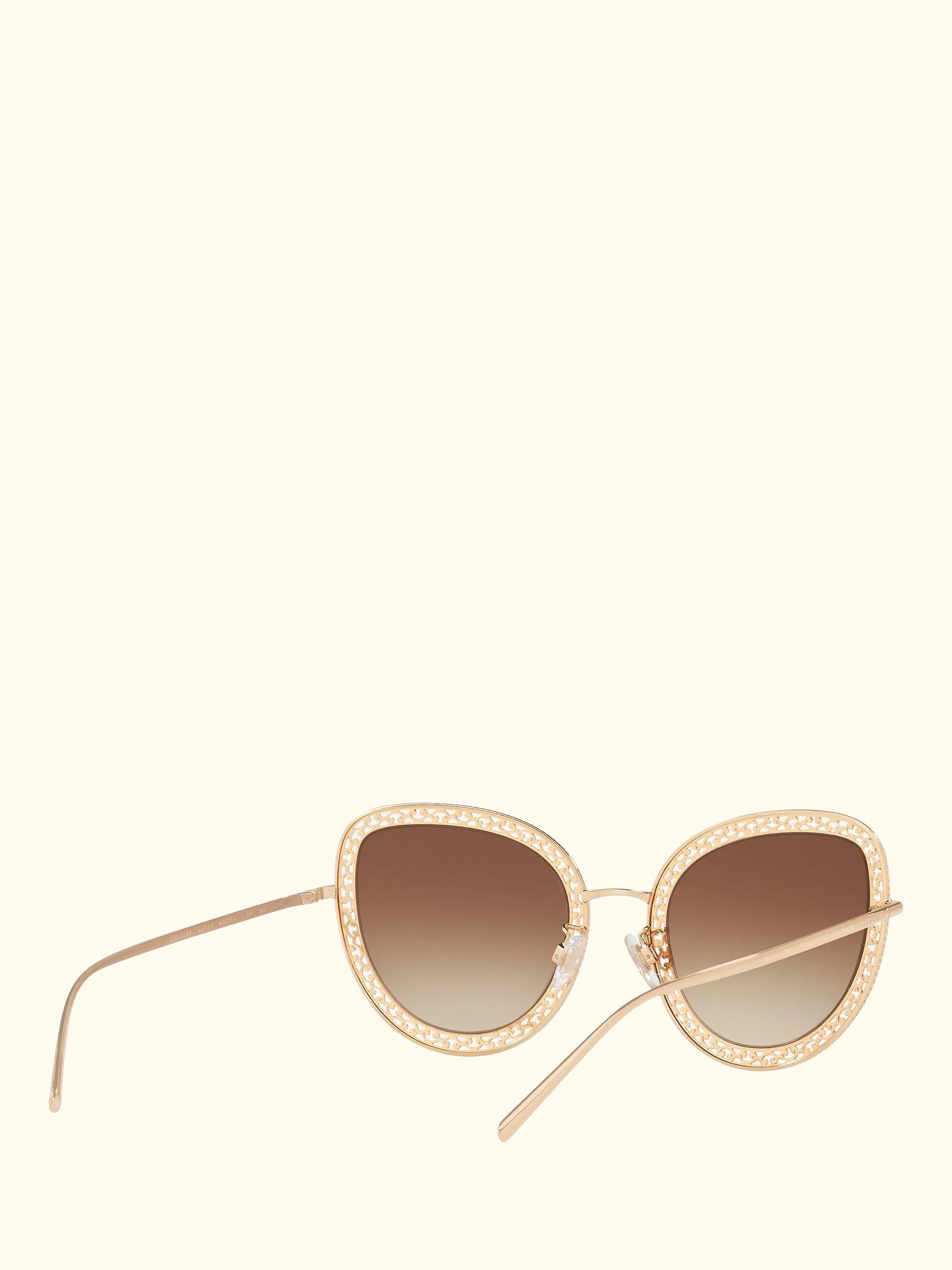 DG2226 Women's Cat's Eye Sunglasses, Gold/Brown Gradient