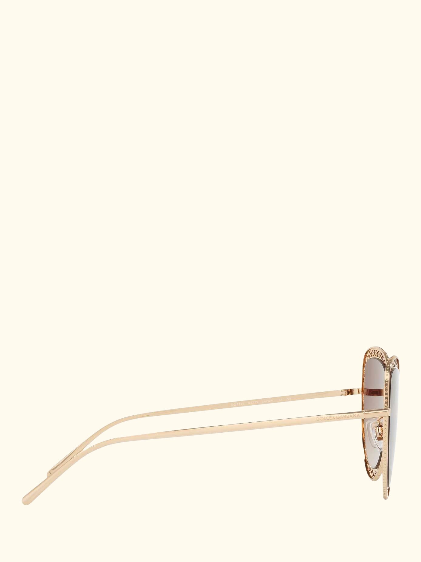 DG2226 Women's Cat's Eye Sunglasses, Gold/Brown Gradient
