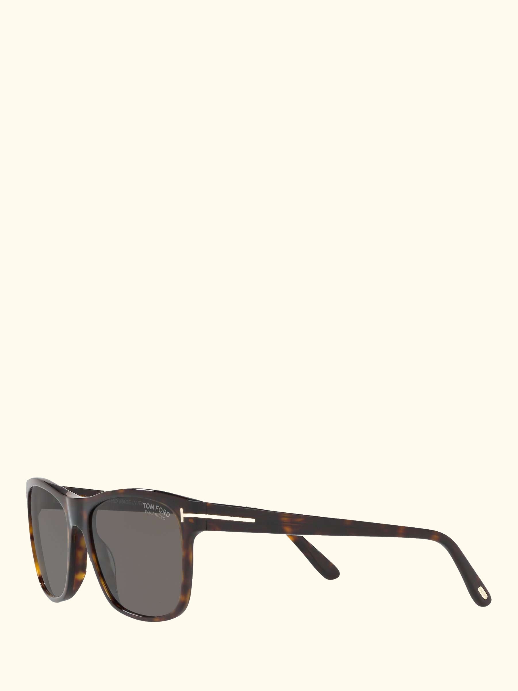 FT0698 Men's Giulio Polarised Square Sunglasses, Tortoise/Grey