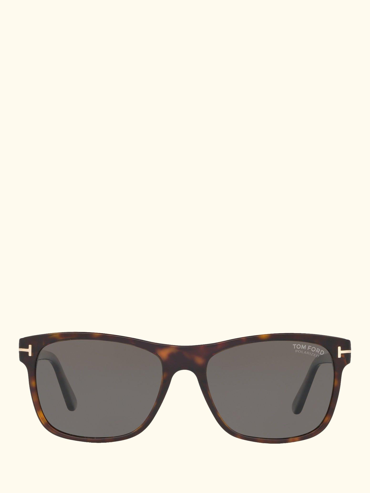 FT0698 Men's Giulio Polarised Square Sunglasses, Tortoise/Grey