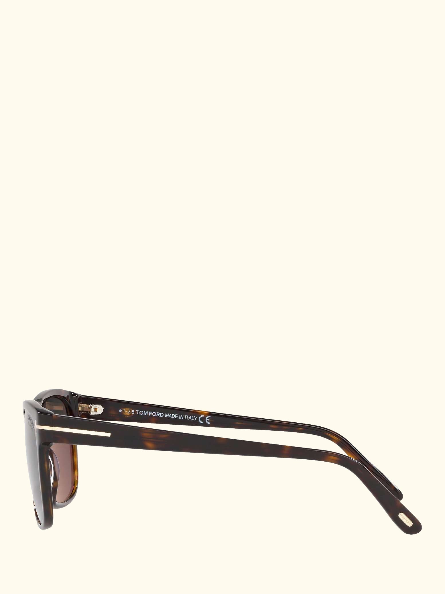 FT0698 Men's Giulio Polarised Square Sunglasses, Tortoise/Grey