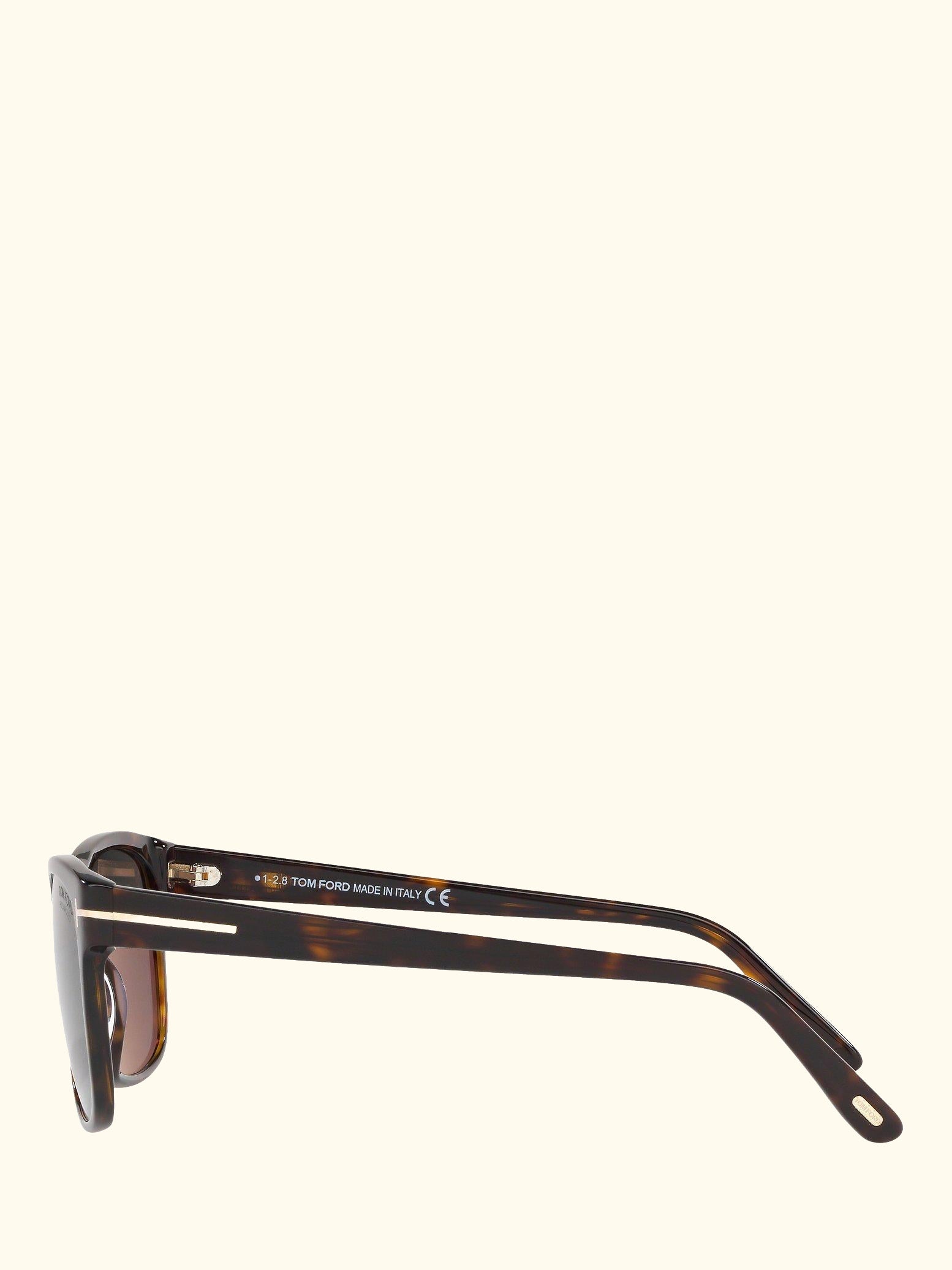 FT0698 Men's Giulio Polarised Square Sunglasses, Tortoise/Grey