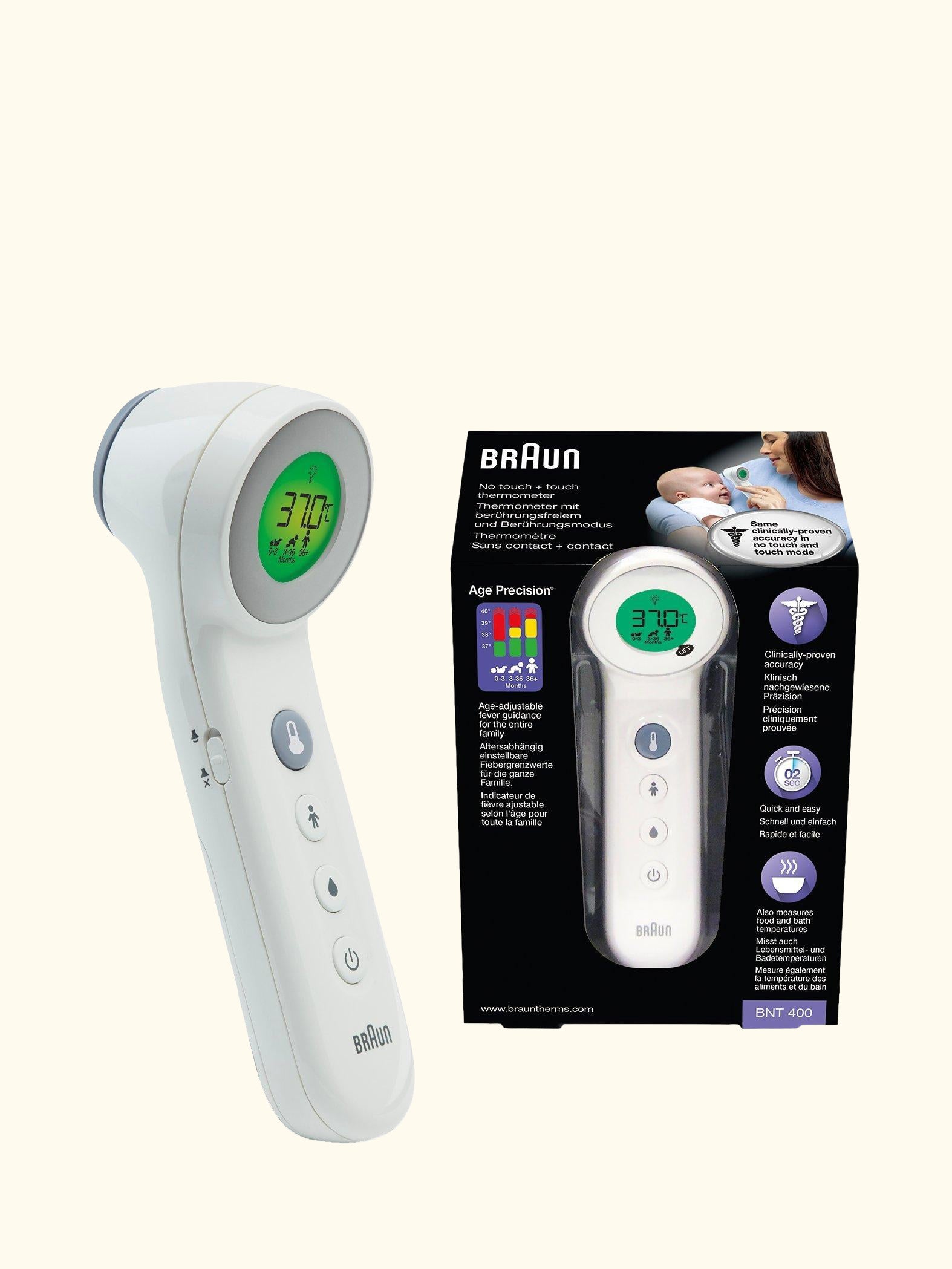 No Touch and Touch Age Precision Thermometer