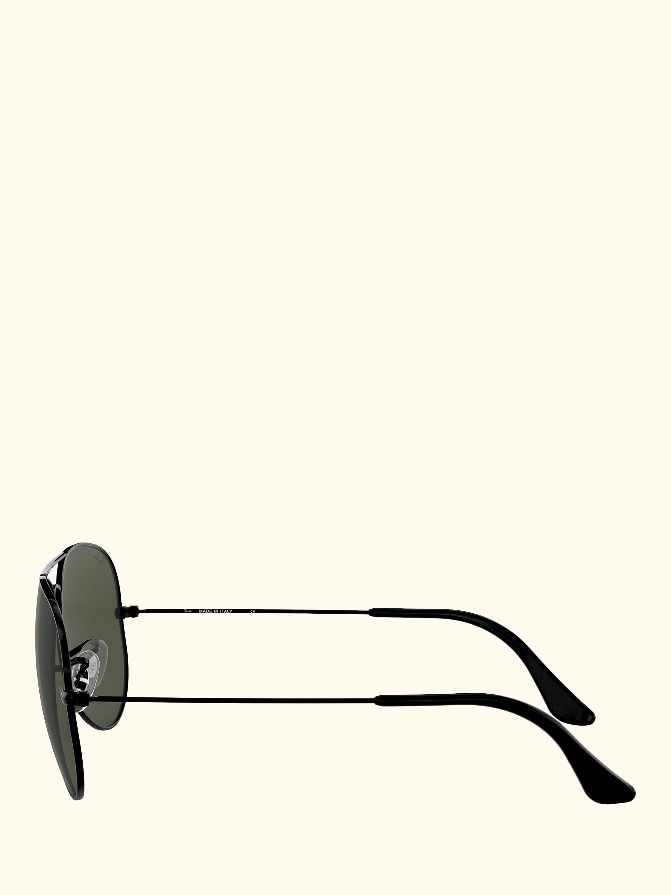 RB3025 Unisex Aviator Sunglasses, Black