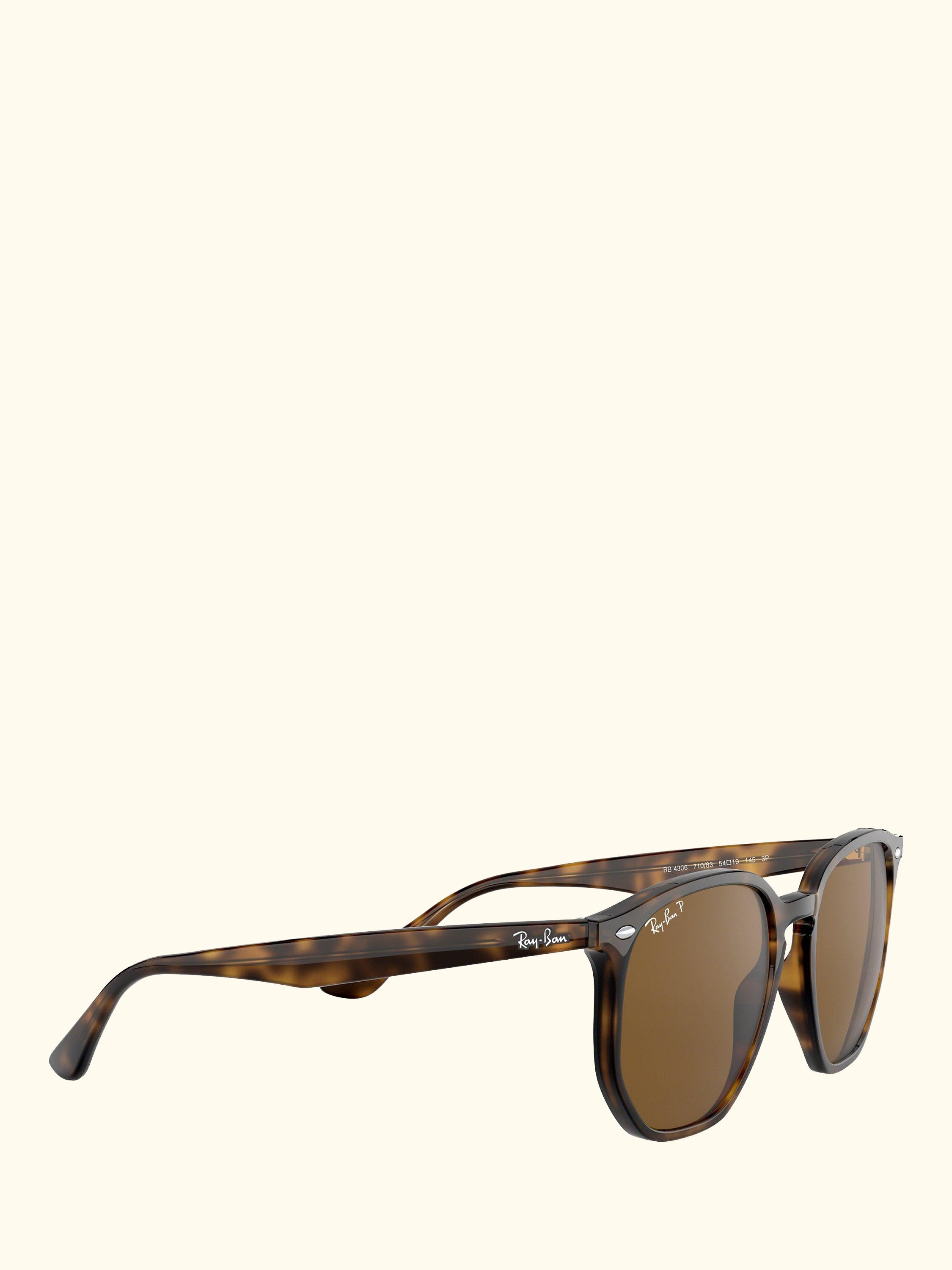 RB4306 Unisex Polarised Sunglasses, Havana/Brown