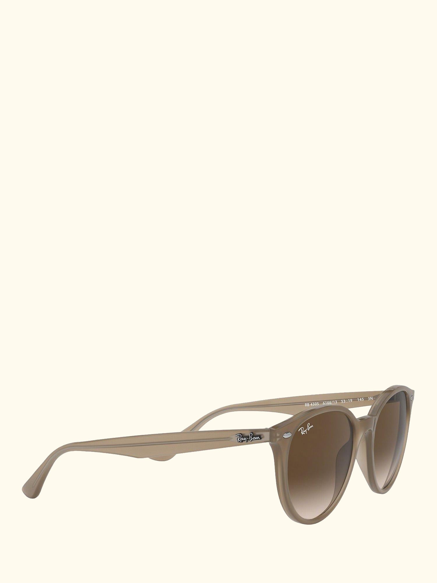 RB4305 Unisex Oval Sunglasses, Opal Beige/Brown Gradient
