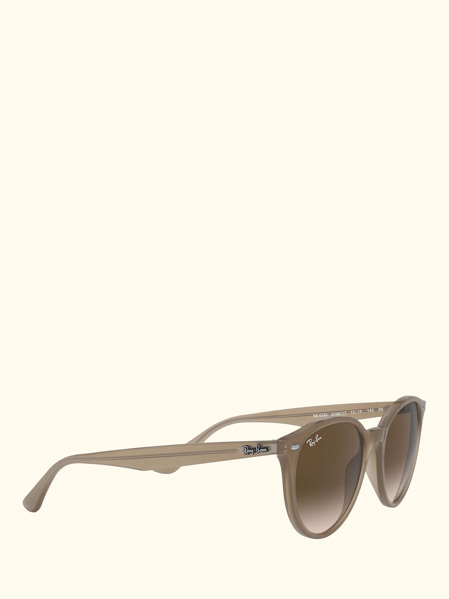 RB4305 Unisex Oval Sunglasses, Opal Beige/Brown Gradient