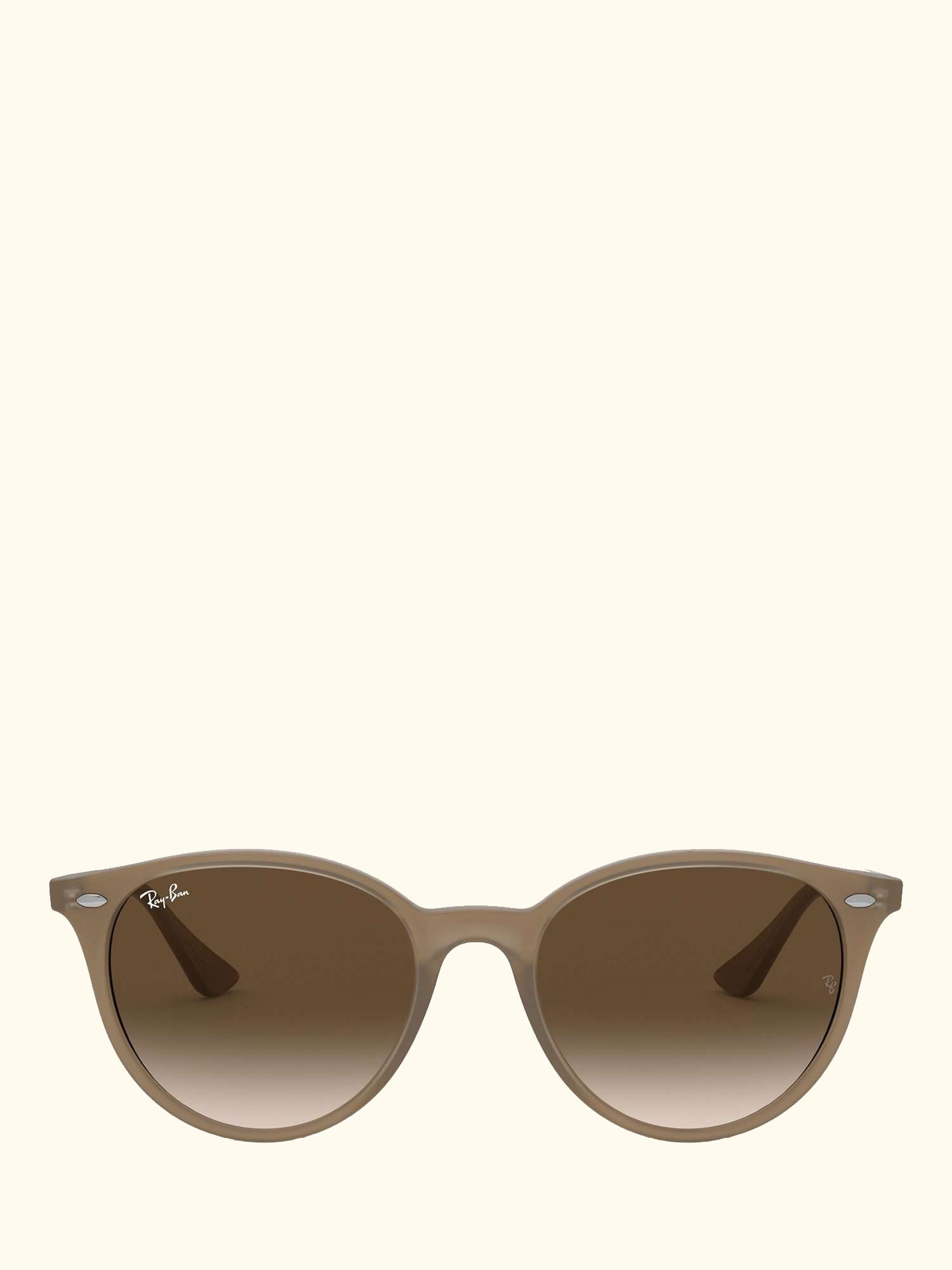 RB4305 Unisex Oval Sunglasses, Opal Beige/Brown Gradient
