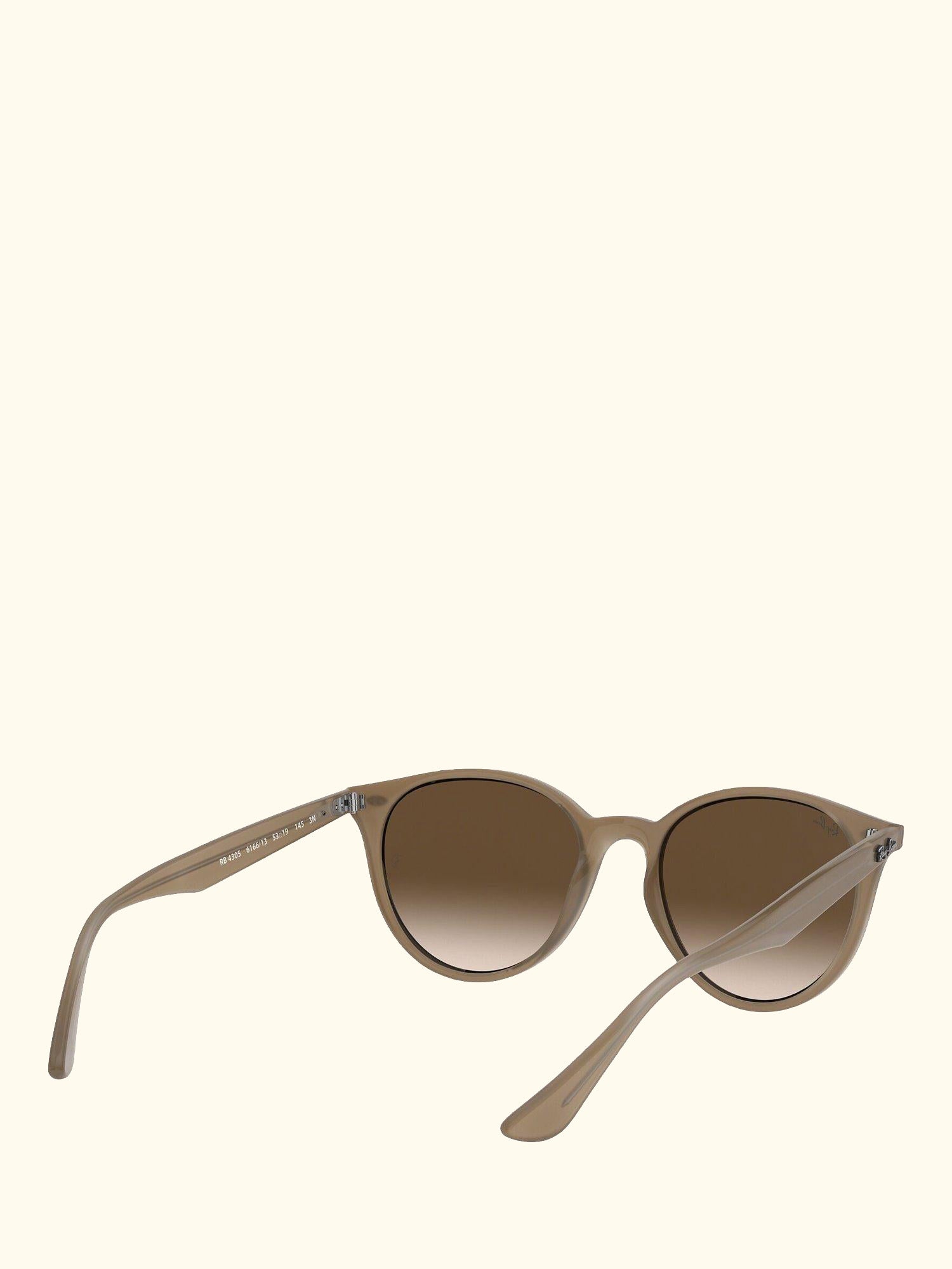 RB4305 Unisex Oval Sunglasses, Opal Beige/Brown Gradient