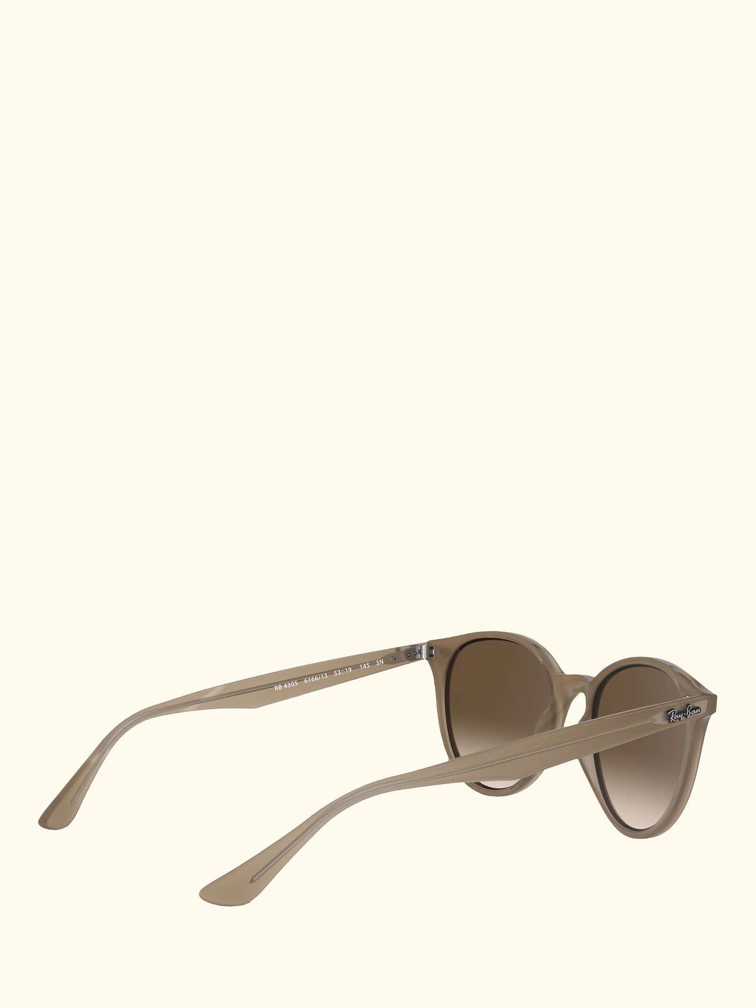 RB4305 Unisex Oval Sunglasses, Opal Beige/Brown Gradient