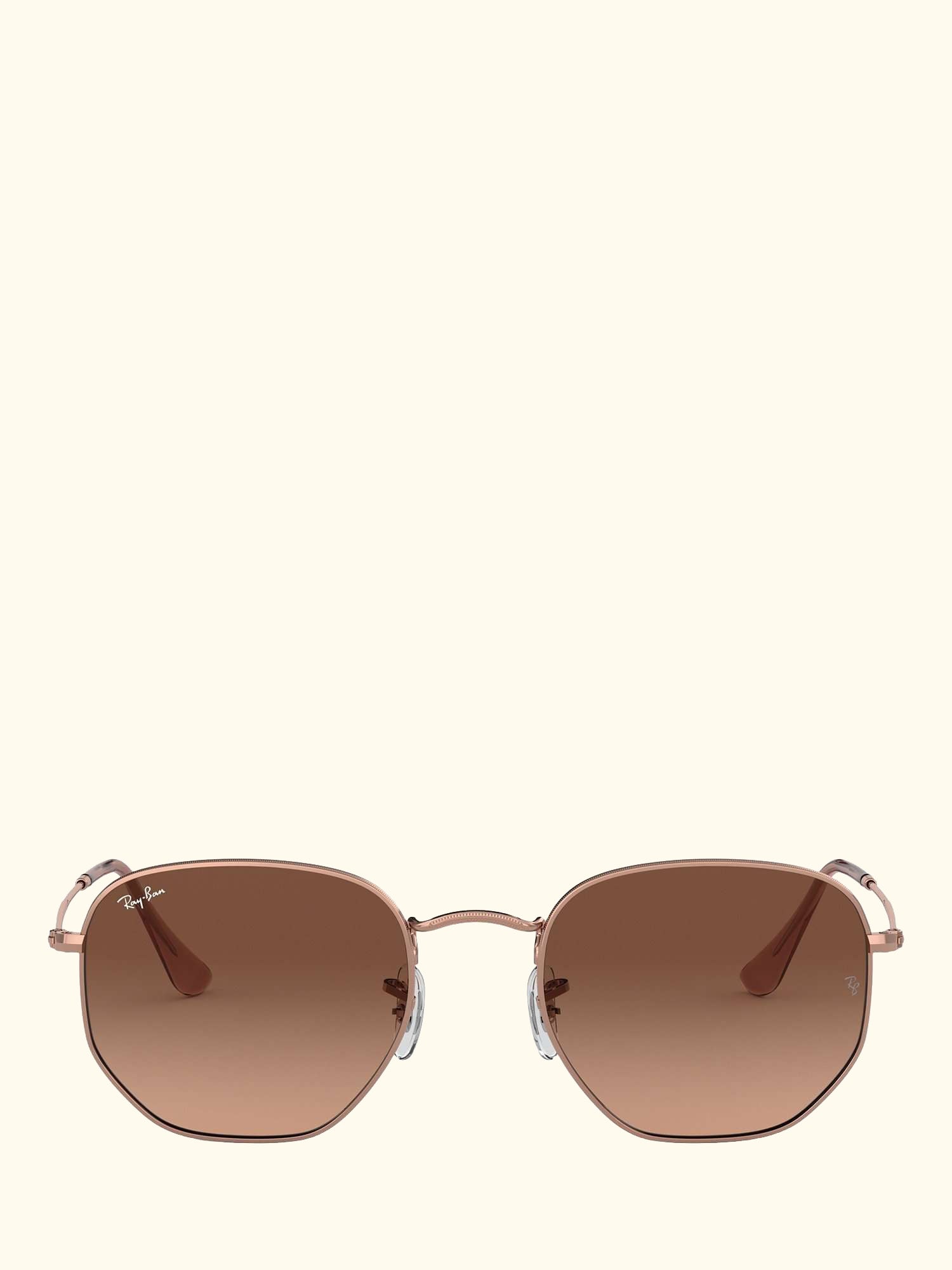 RB3548N Unisex Hexagonal Sunglasses, Copper/Brown Gradient