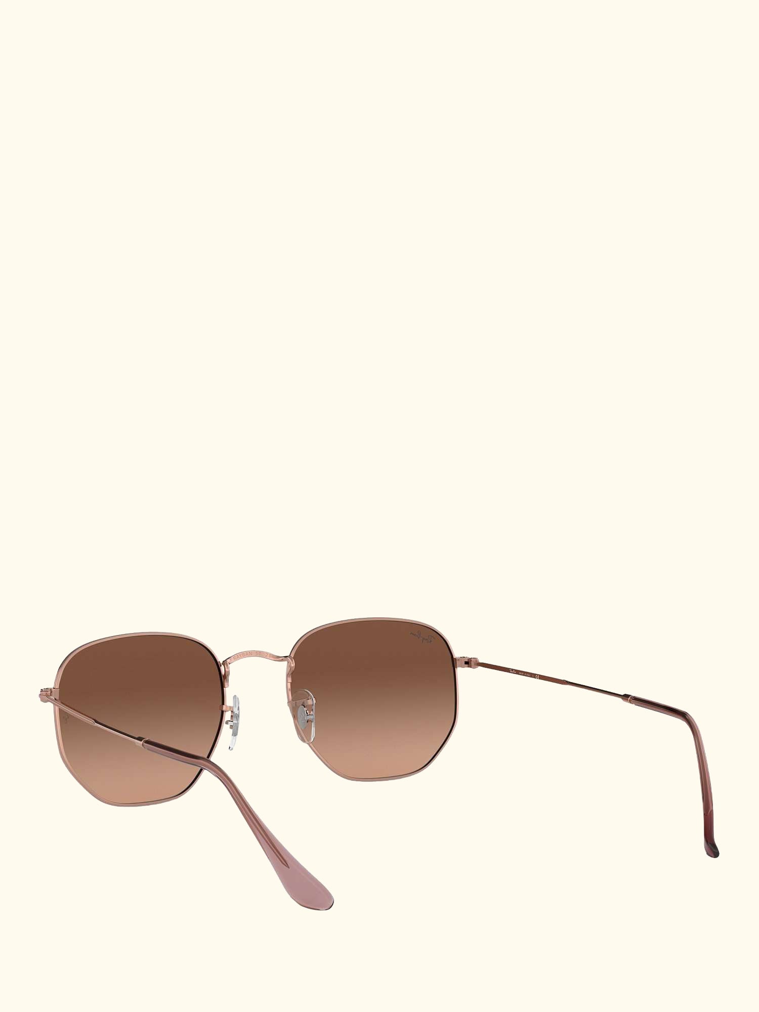 RB3548N Unisex Hexagonal Sunglasses, Copper/Brown Gradient