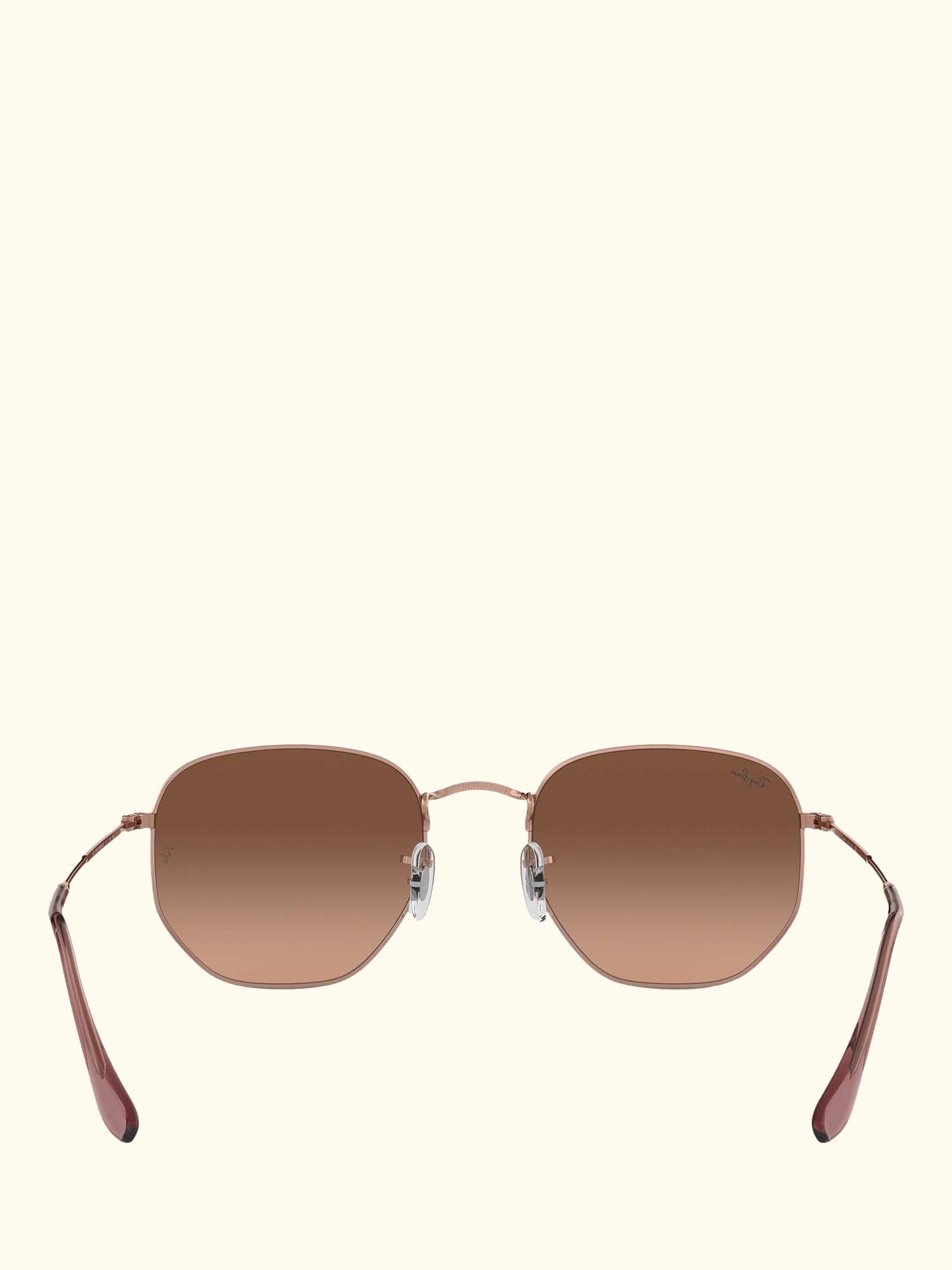 RB3548N Unisex Hexagonal Sunglasses, Copper/Brown Gradient