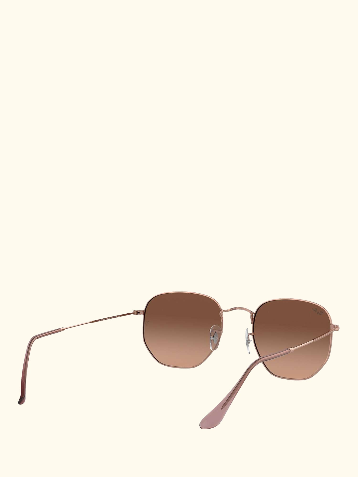 RB3548N Unisex Hexagonal Sunglasses, Copper/Brown Gradient