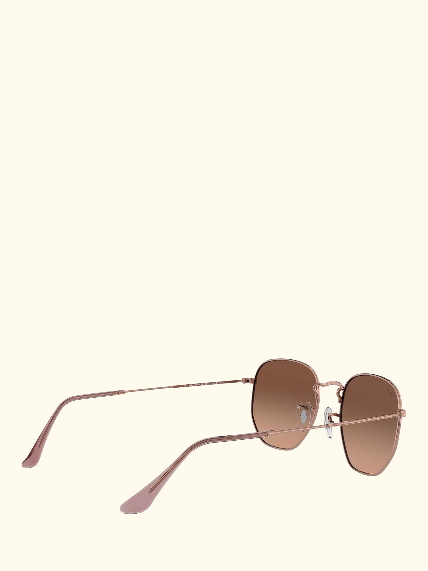 RB3548N Unisex Hexagonal Sunglasses, Copper/Brown Gradient
