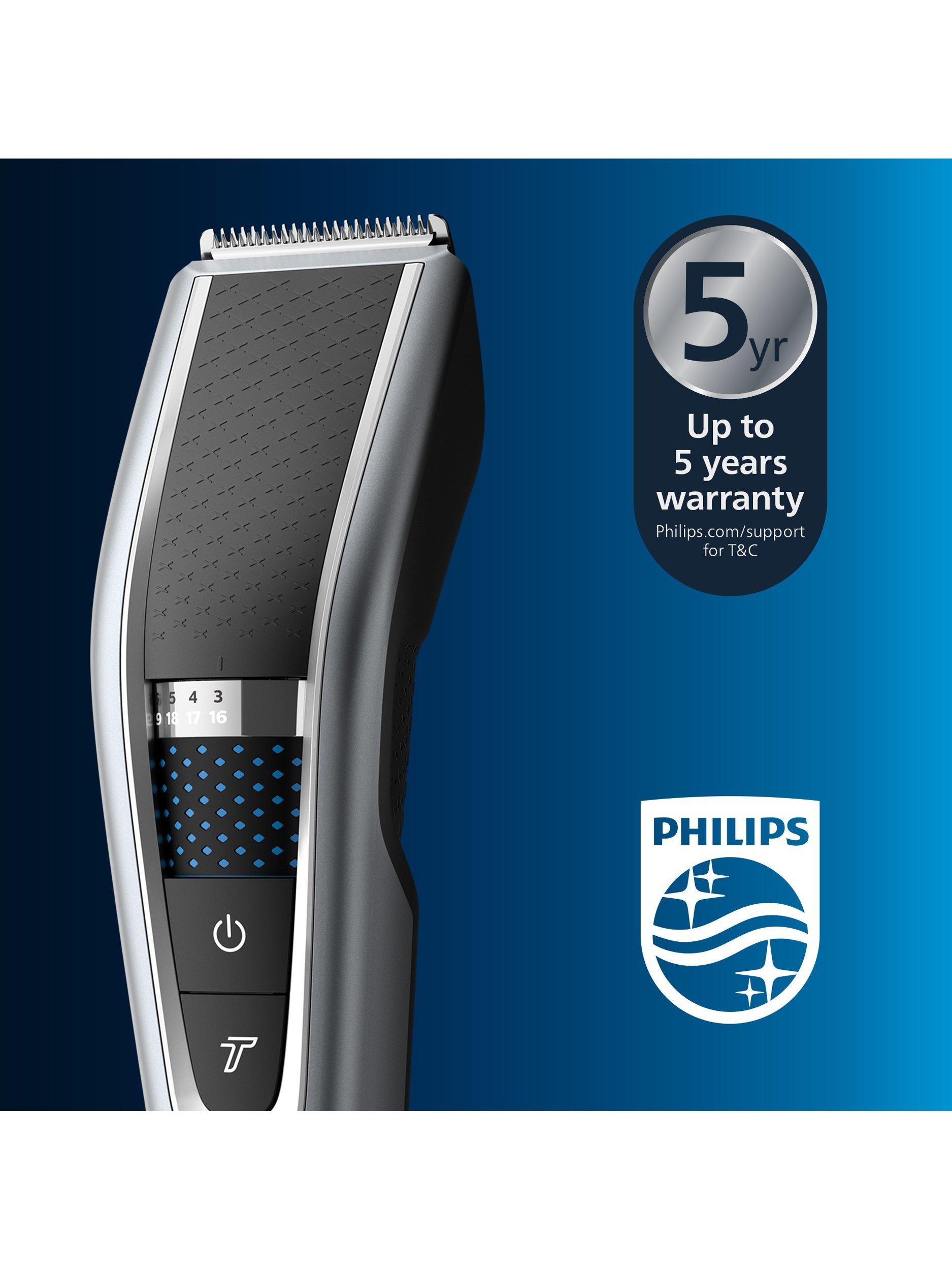 HC5630/13 Series 5000 Cordless Hair Clipper with Turbo Mode, Silver