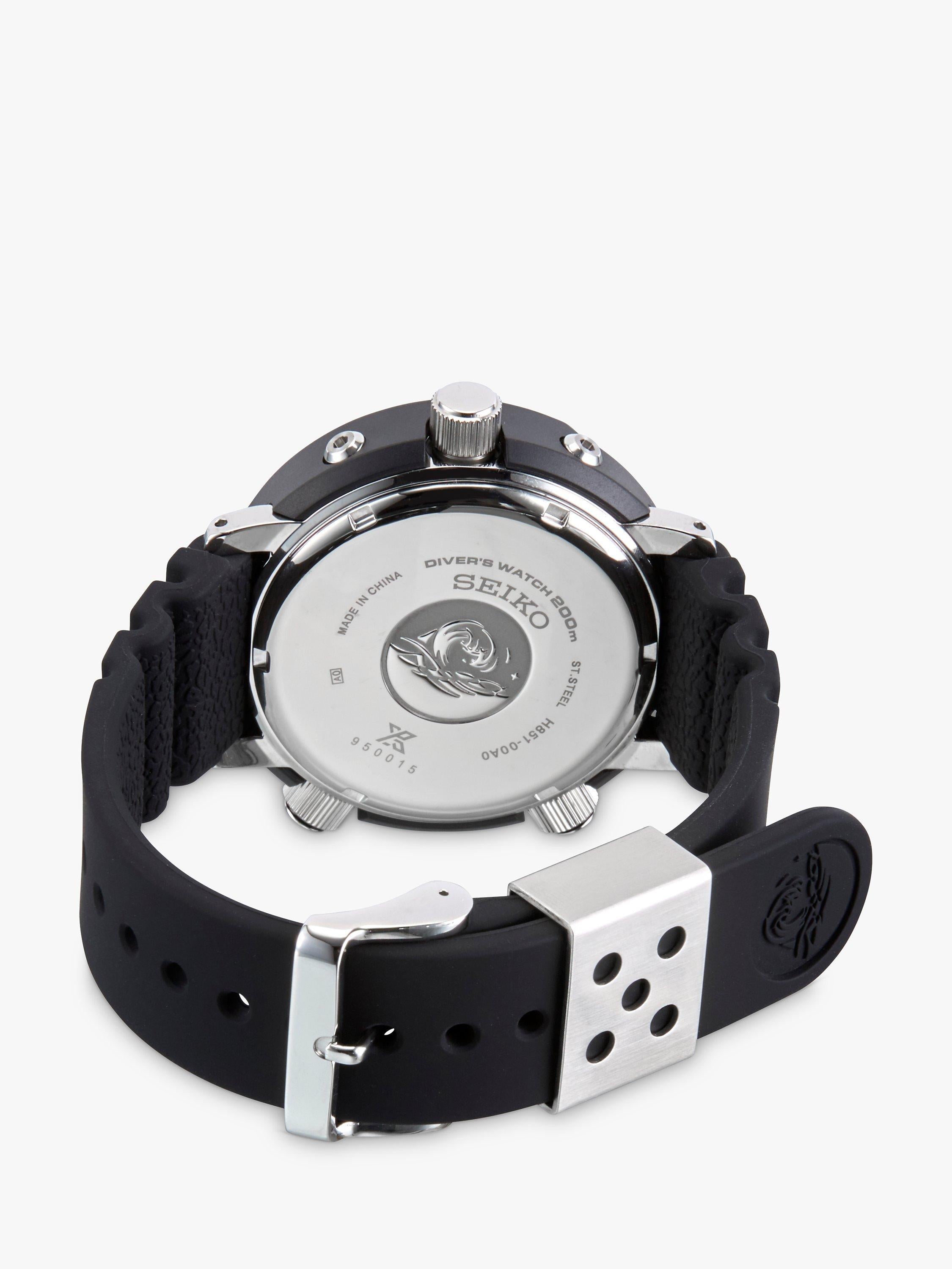 SNJ025P1 Men's Prospex Arnie Solar Date Silicone Strap Watch, Black