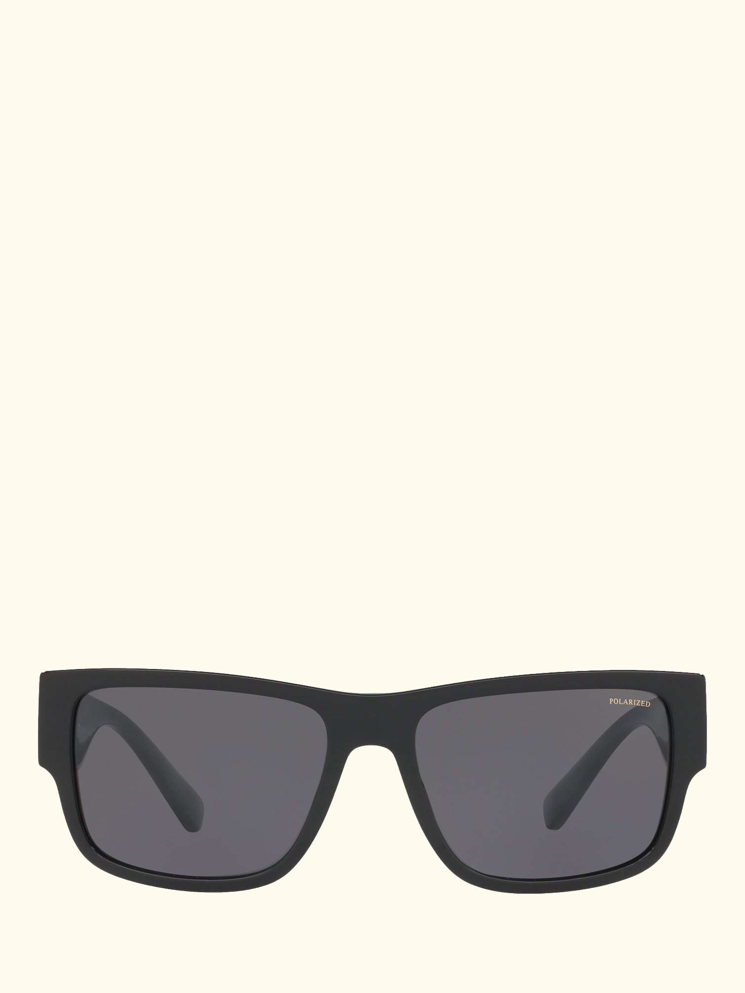VE4369 Women's Polarised Square Sunglasses, Black/Grey