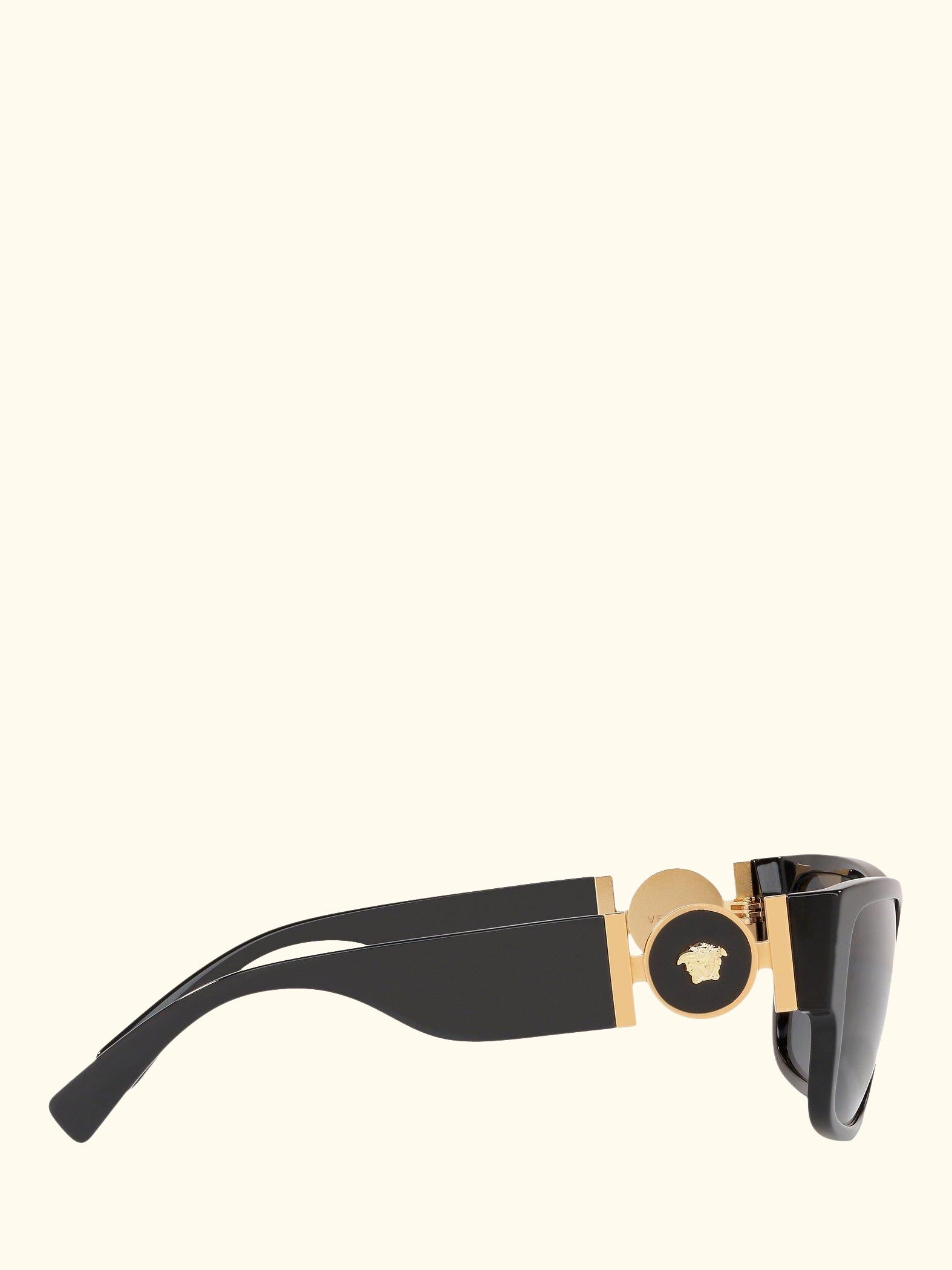 VE4369 Women's Polarised Square Sunglasses, Black/Grey