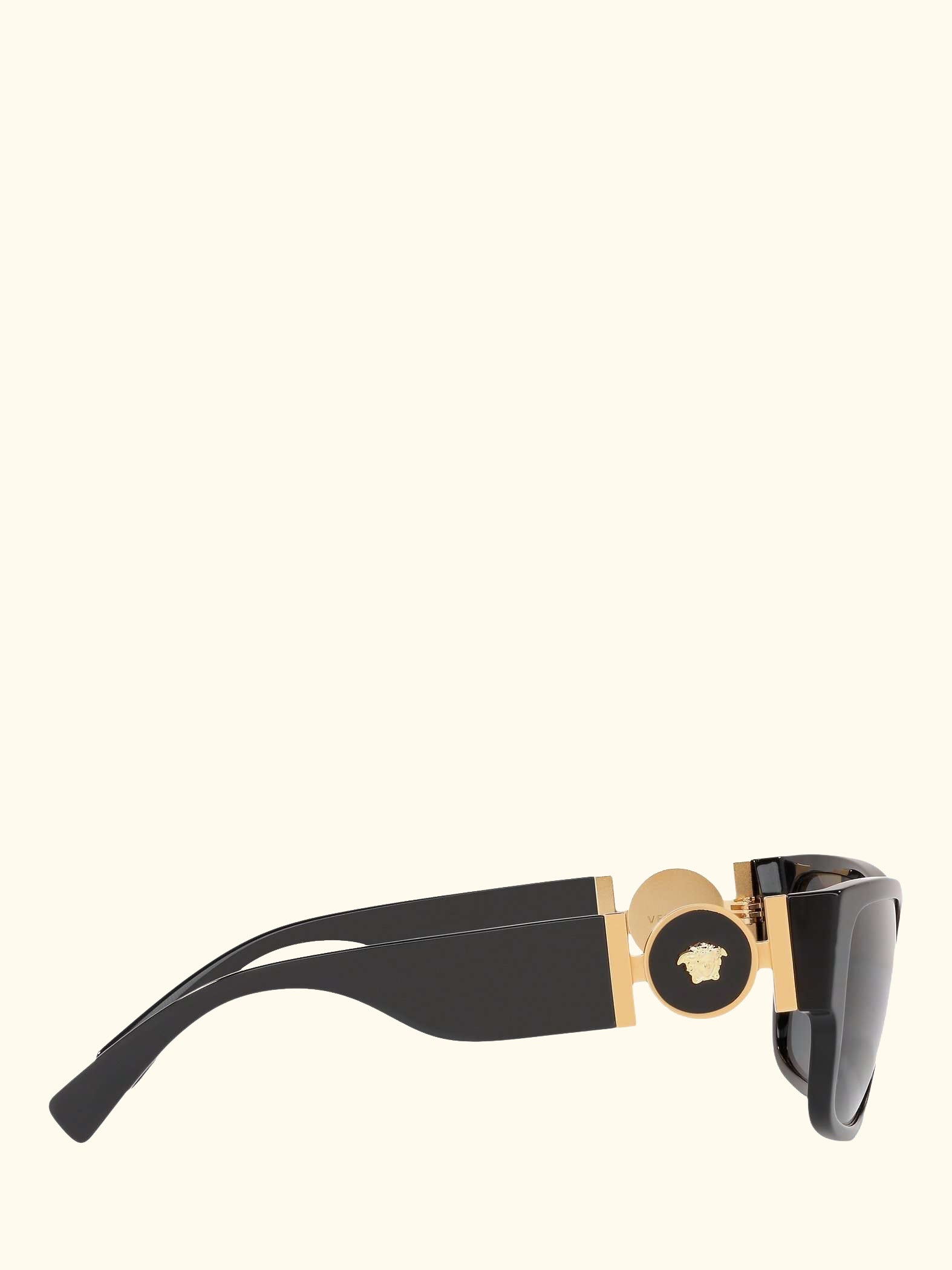 VE4369 Women's Polarised Square Sunglasses, Black/Grey