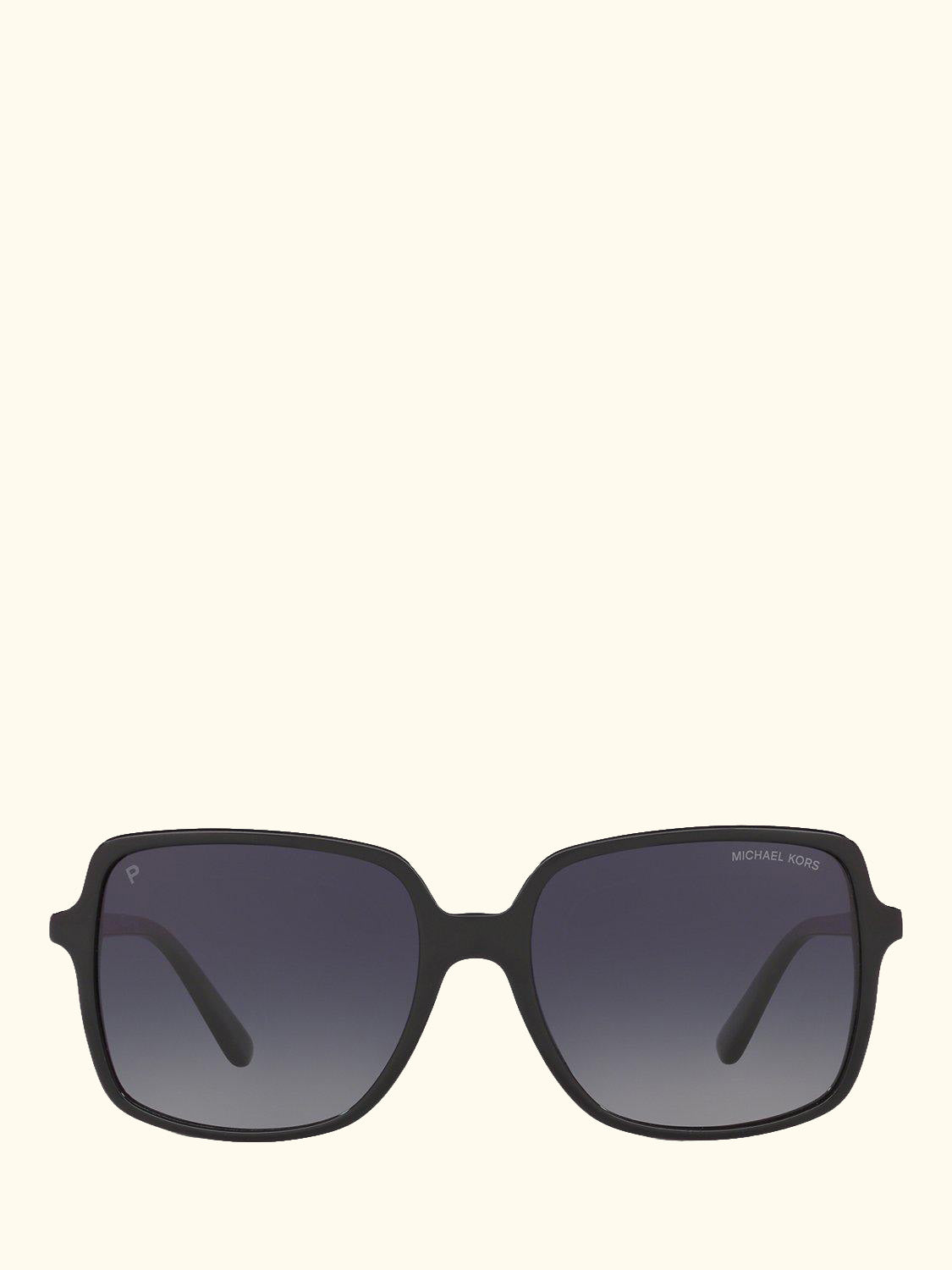 MK2098U Women's Isle of Palms Polarised Square Sunglasses, Black/Grey Gradient