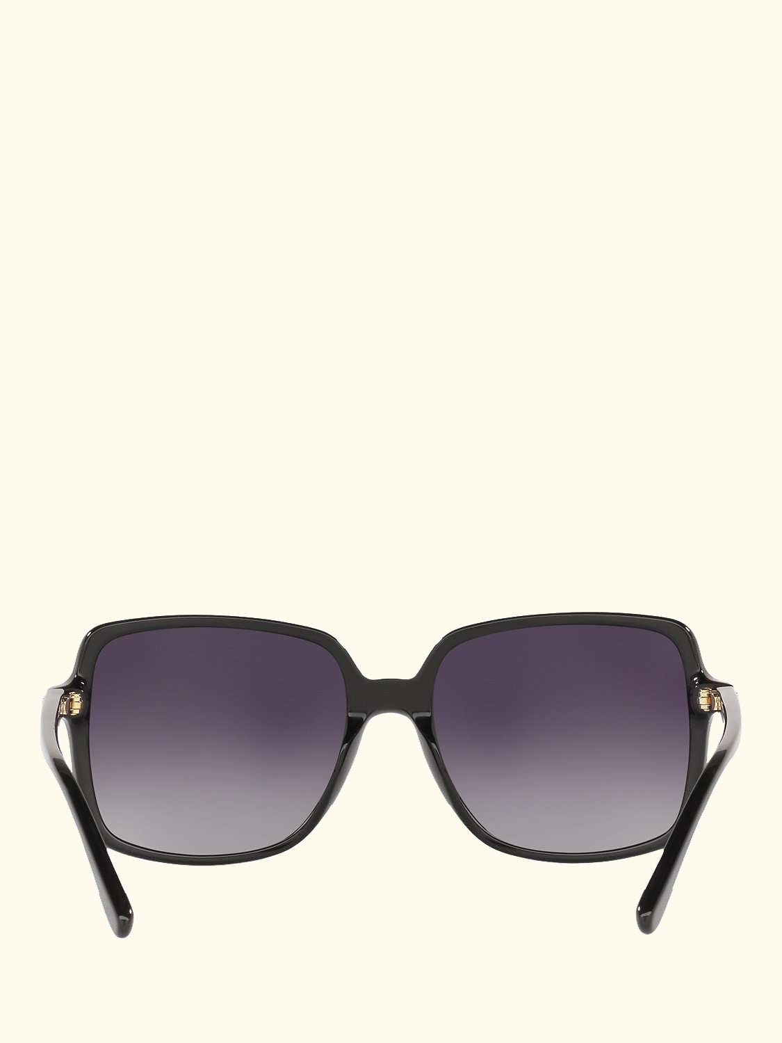 MK2098U Women's Isle of Palms Polarised Square Sunglasses, Black/Grey Gradient