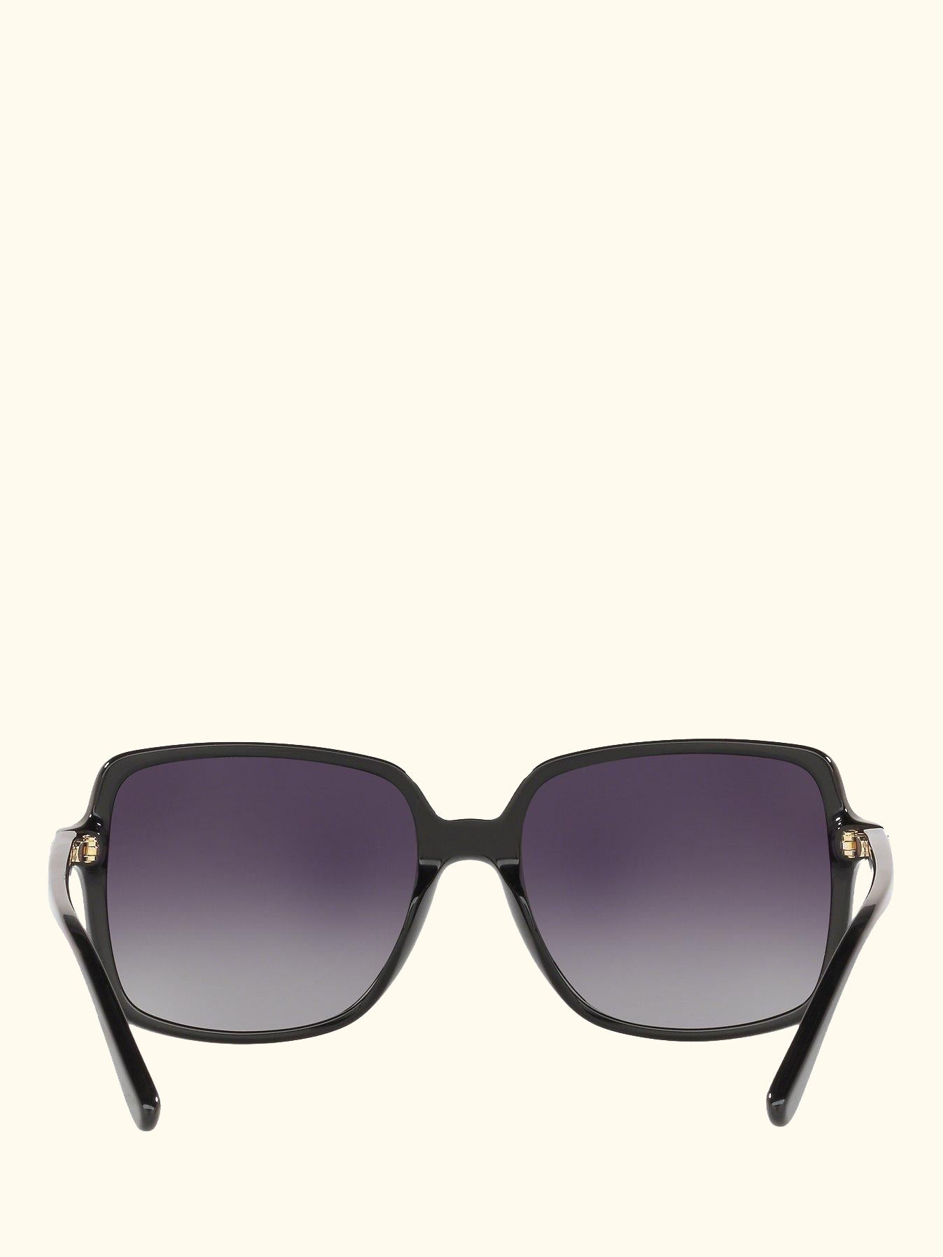 MK2098U Women's Isle of Palms Polarised Square Sunglasses, Black/Grey Gradient
