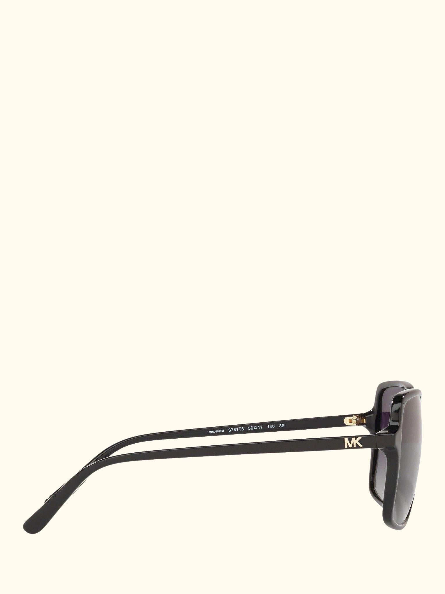MK2098U Women's Isle of Palms Polarised Square Sunglasses, Black/Grey Gradient