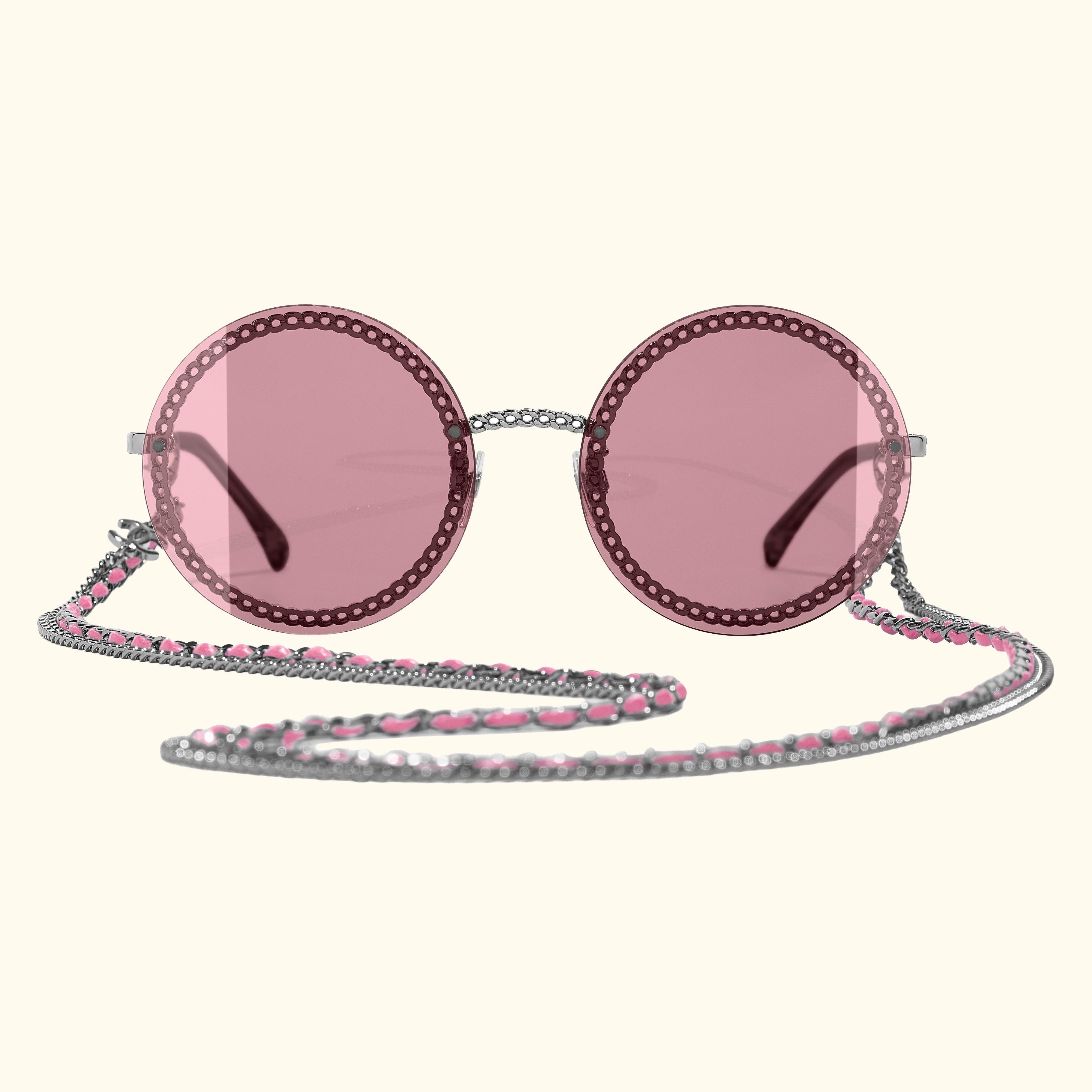 Round Sunglasses CH4245 Gunmetal/Rose