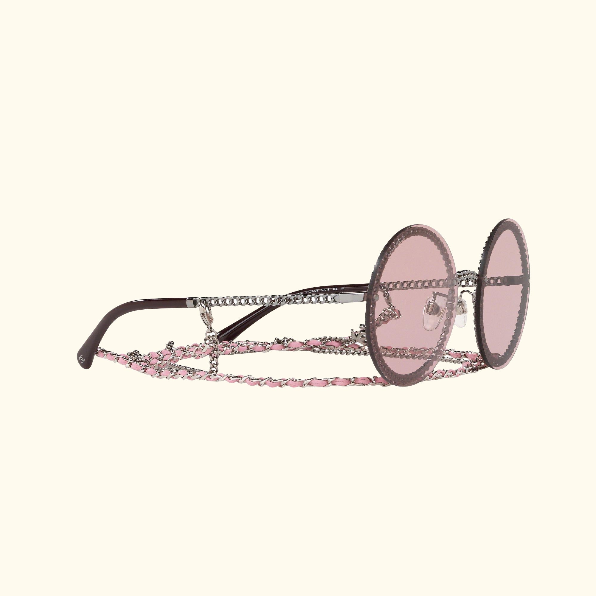 Round Sunglasses CH4245 Gunmetal/Rose