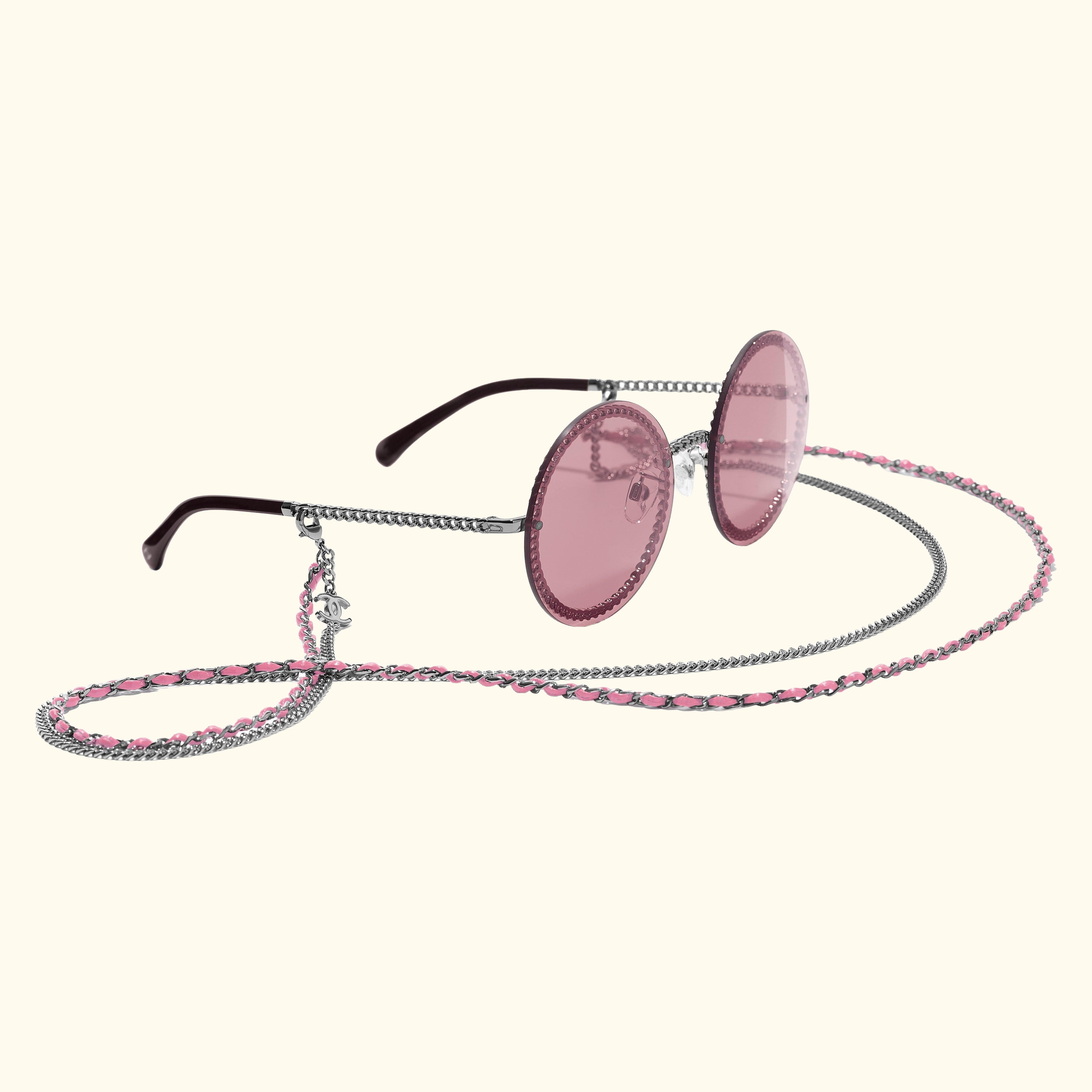 Round Sunglasses CH4245 Gunmetal/Rose