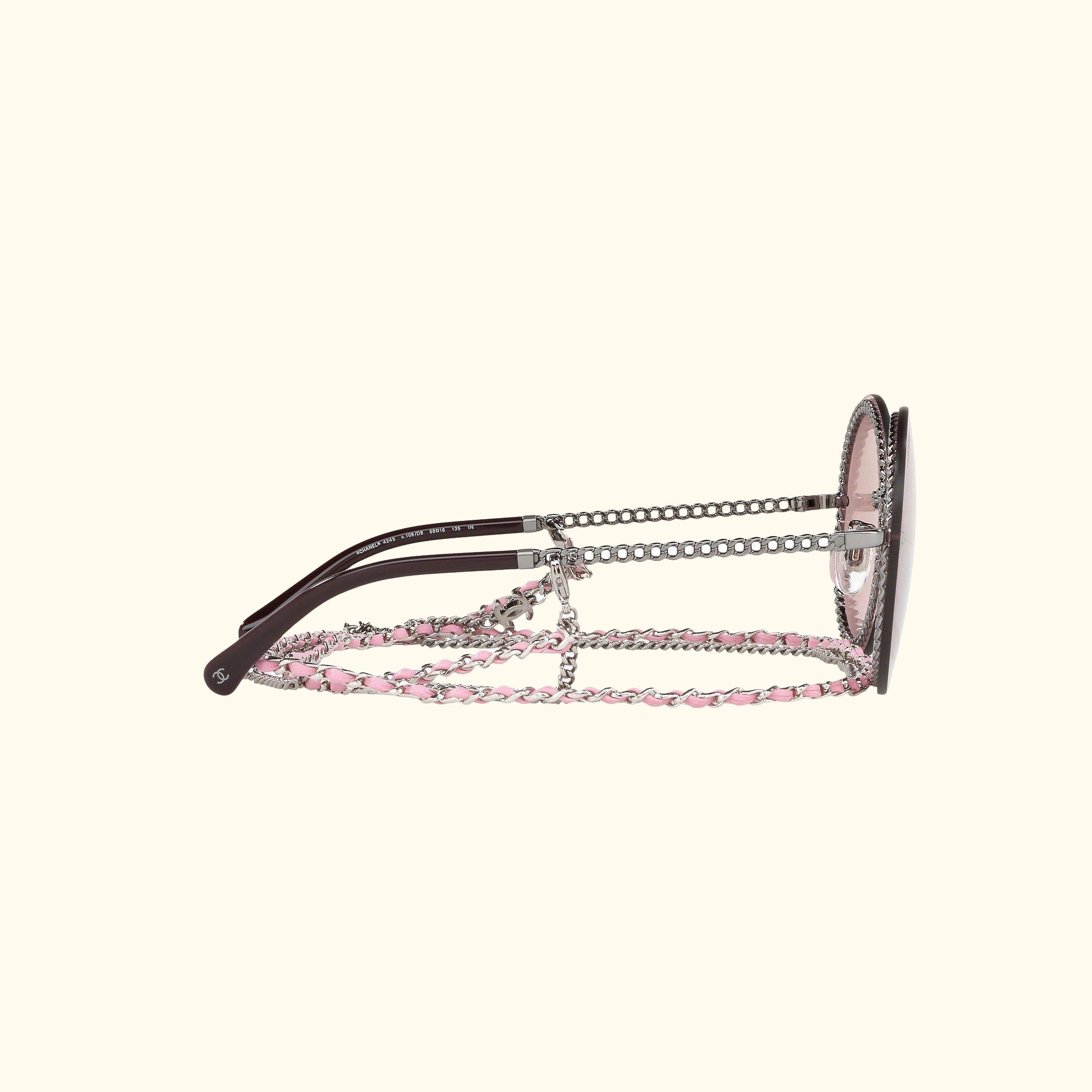 Round Sunglasses CH4245 Gunmetal/Rose