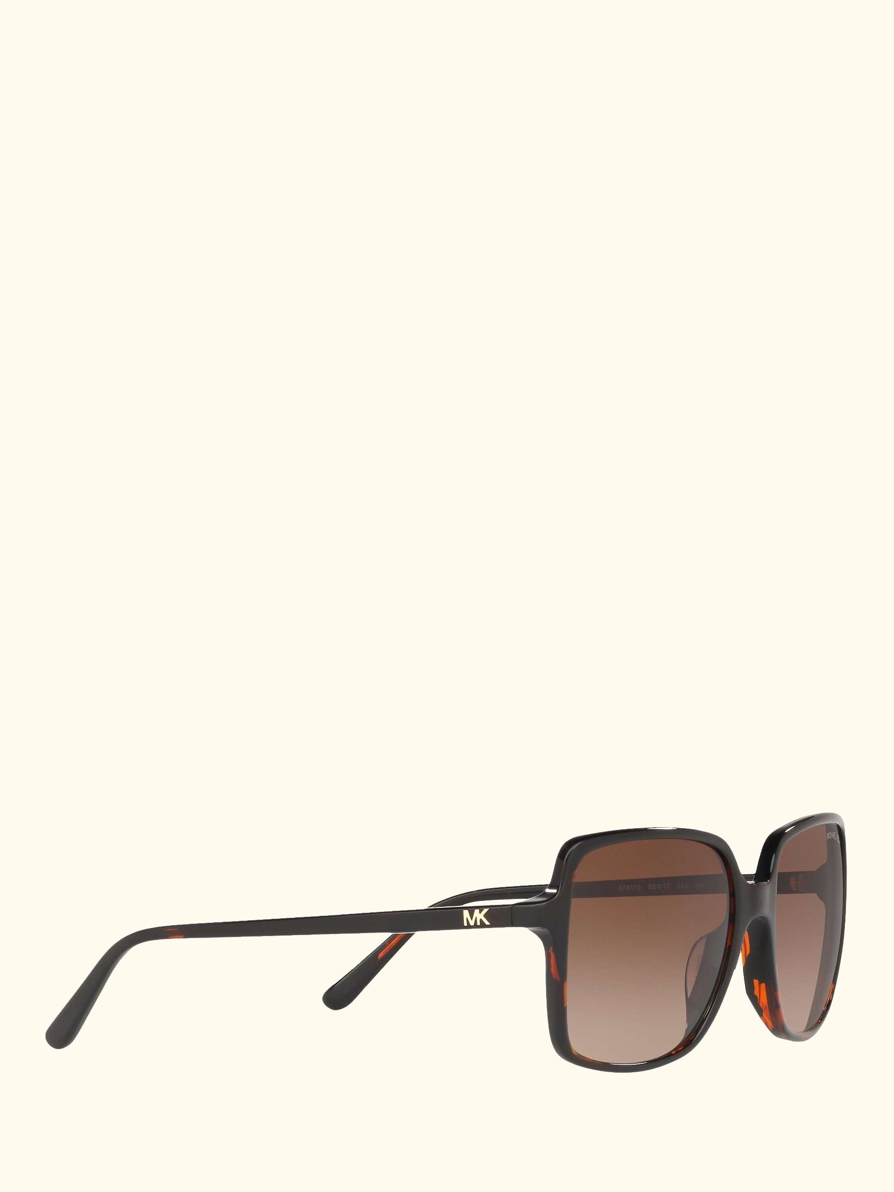 MK2098U Women's Isle of Palms Square Sunglasses, Tortoise/Brown Gradient