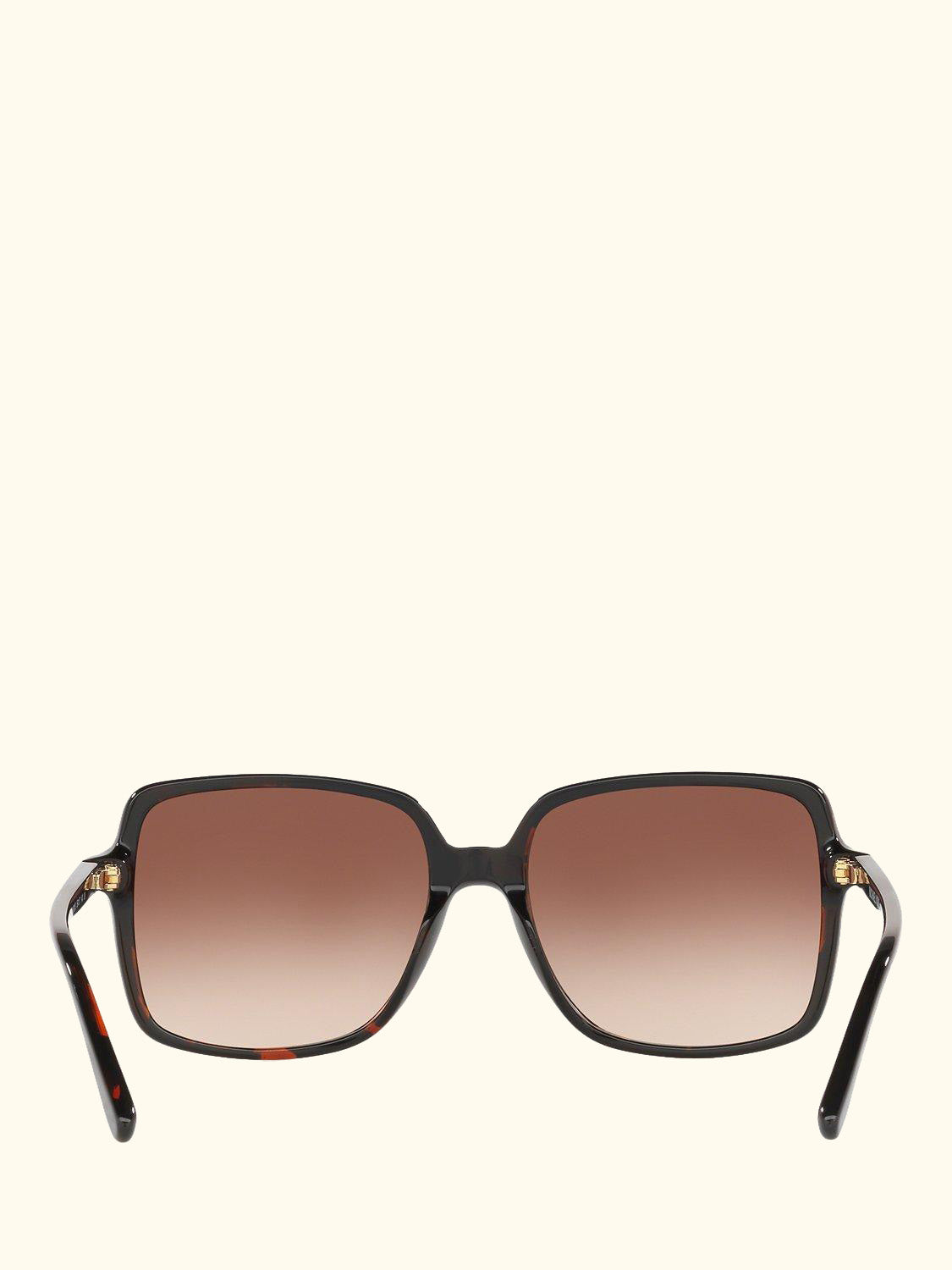 MK2098U Women's Isle of Palms Square Sunglasses, Tortoise/Brown Gradient