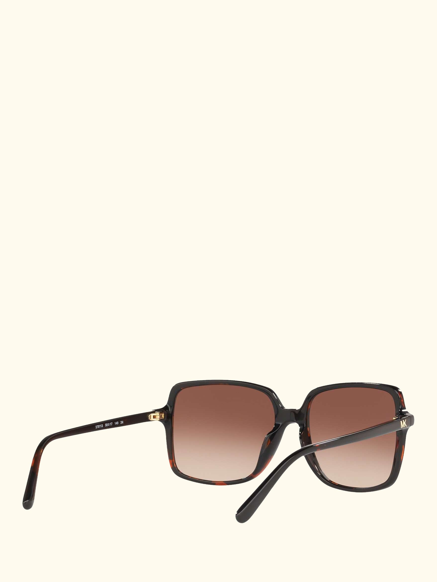 MK2098U Women's Isle of Palms Square Sunglasses, Tortoise/Brown Gradient