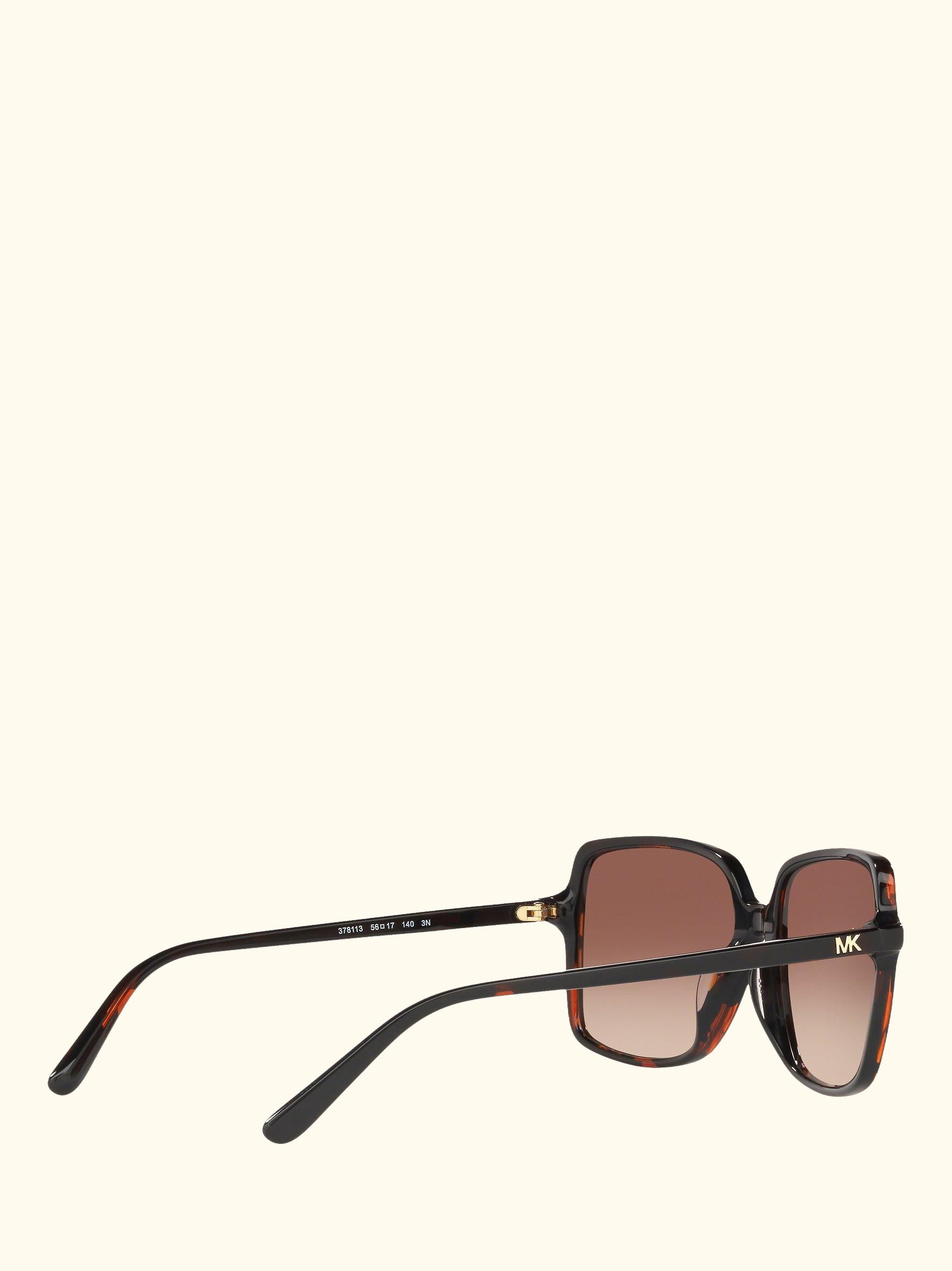 MK2098U Women's Isle of Palms Square Sunglasses, Tortoise/Brown Gradient