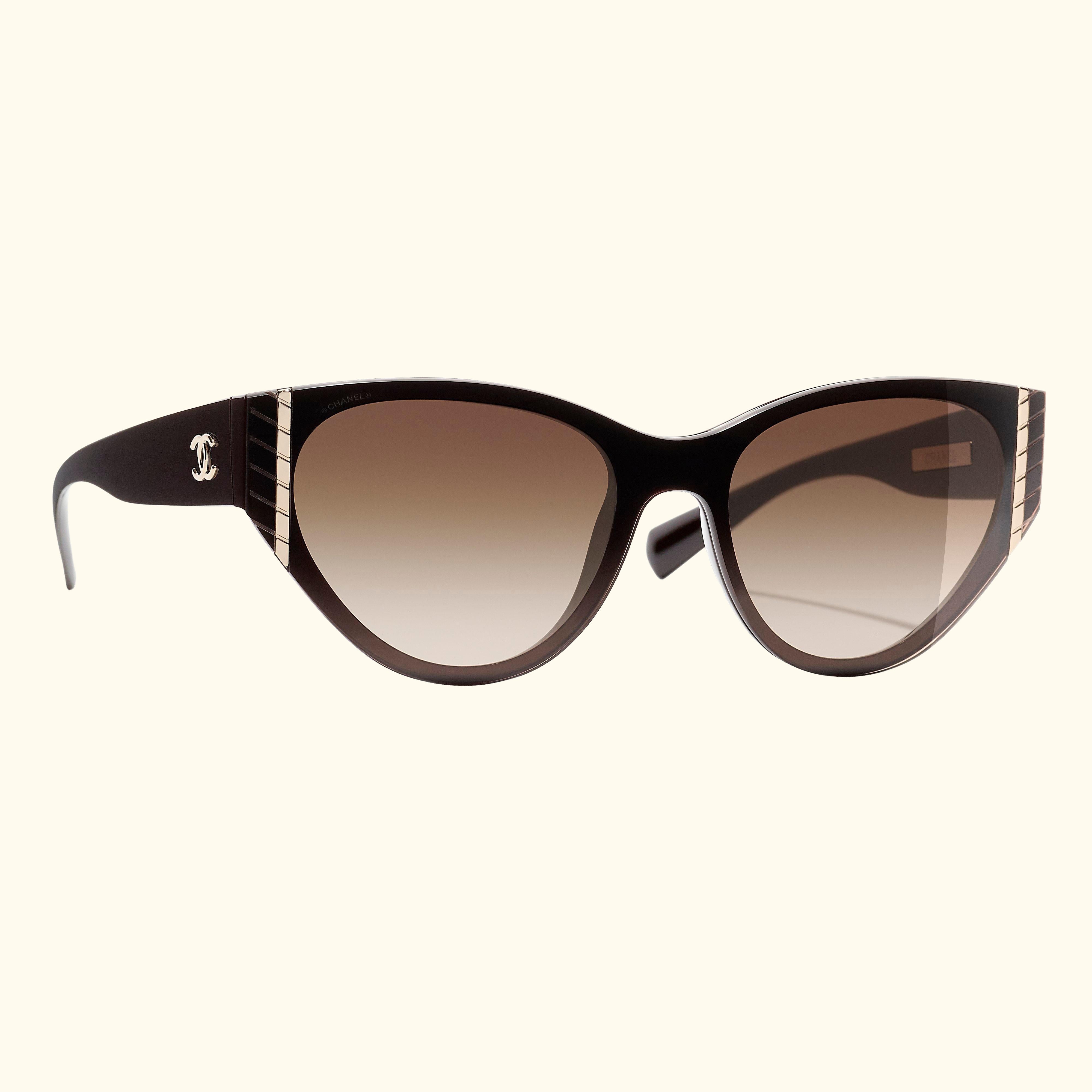 Oval Sunglasses CH6054 Dark Brown/Brown Gradient