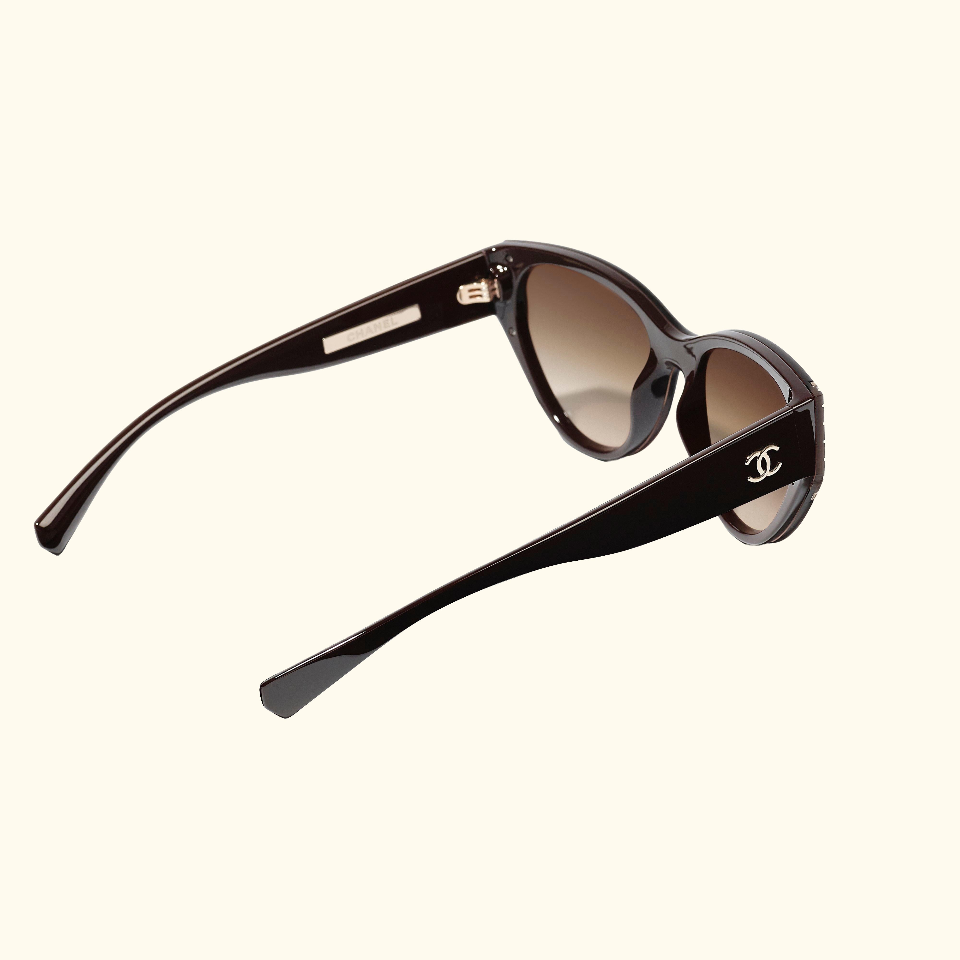 Oval Sunglasses CH6054 Dark Brown/Brown Gradient